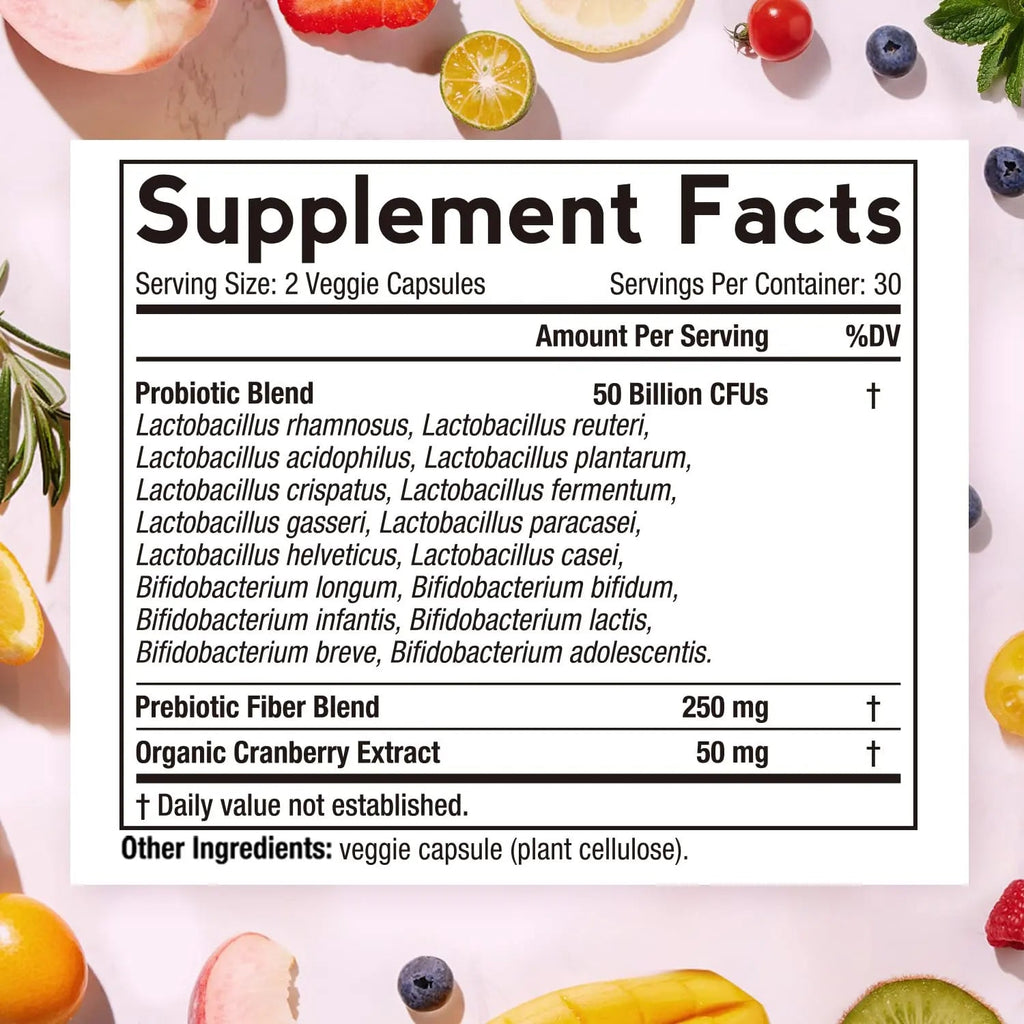 Doctor's Recipes Women's Probiotics, 50 Billion CFU 16 Strains, with Organic Prebiotics Doctor's Recipes Au supplements