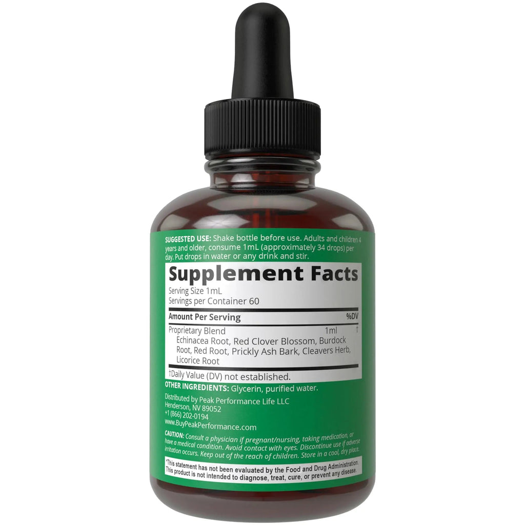 Lymphatic Drainage Drops. Sugar Free 7-in-1 Lymph Detox And Cleanse Support Peak Performance Au supplements