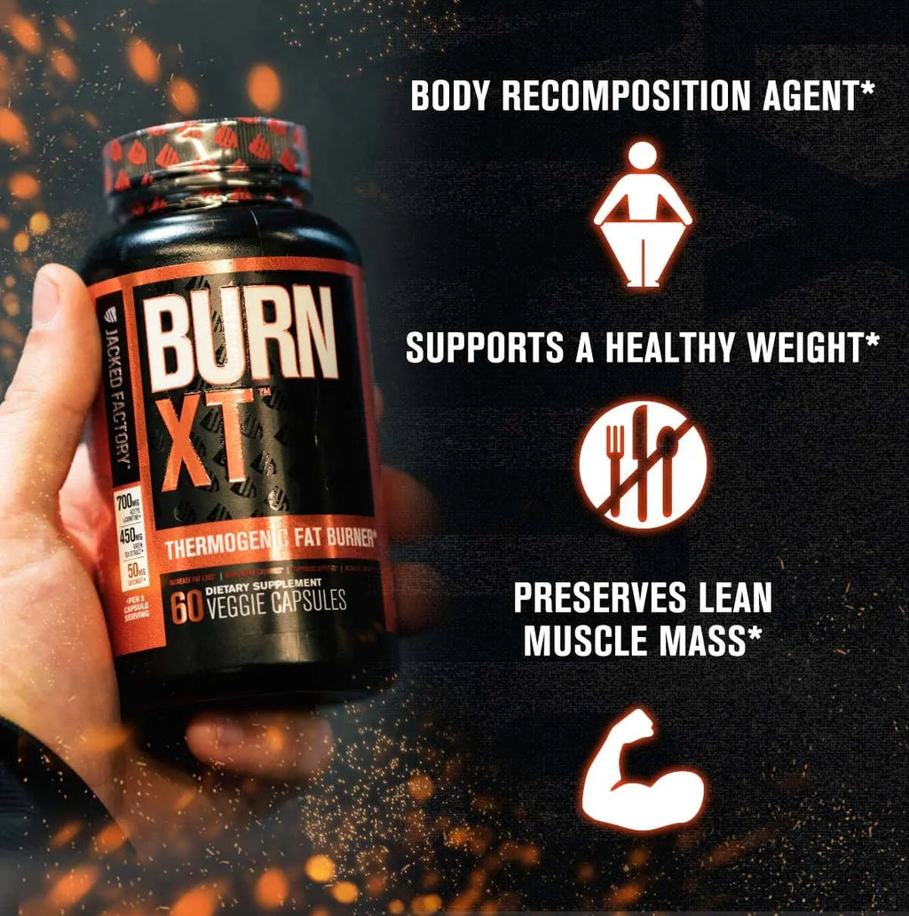 Jacked Factory Burn XT Thermogenic Fat Burner & Lean PM Nighttime Jacked Factory Au supplements