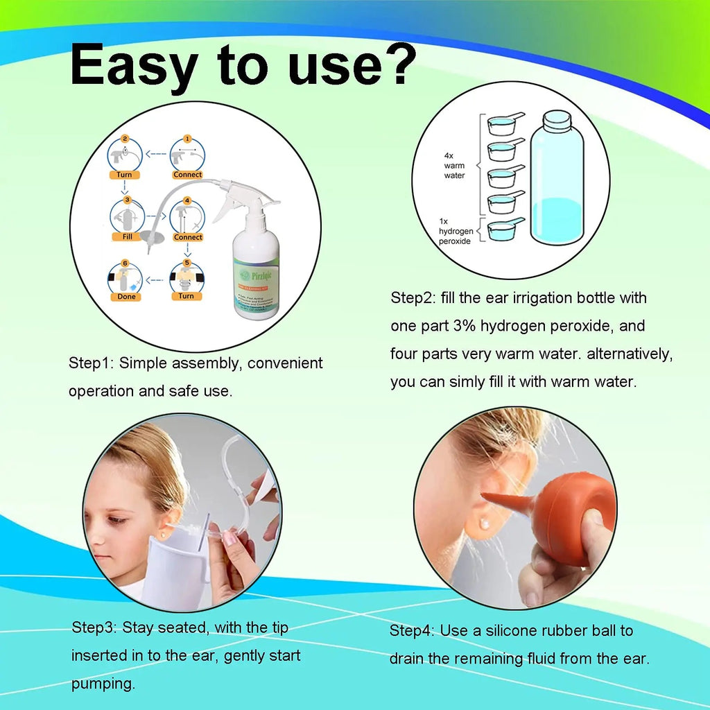 Ear Wax Removal Tool, Ear Cleaning Kits Safe Ear Irrigation Kit Ear Flush QISXROVY Au supplements