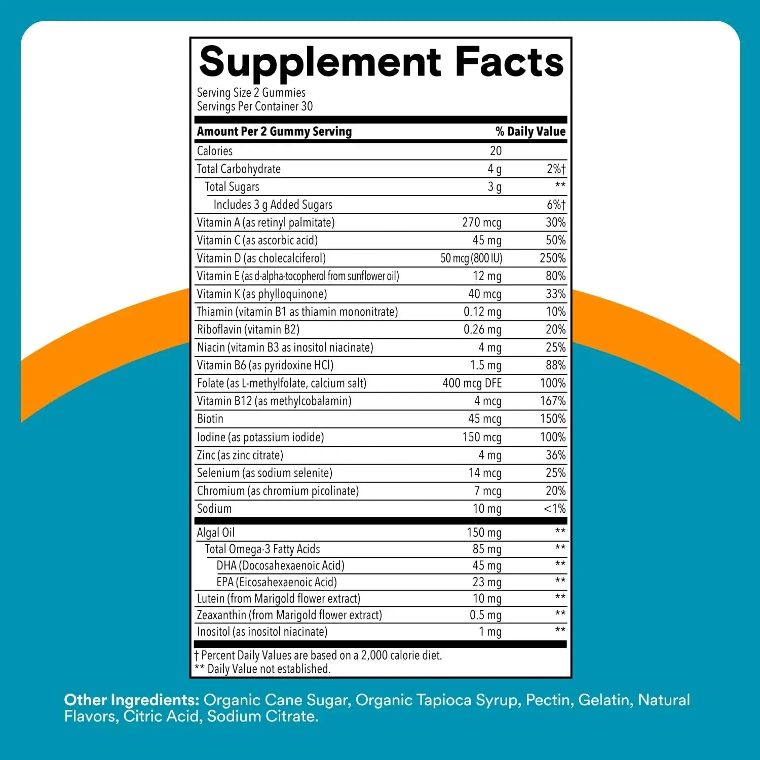SmartyPants Teen Guy Multivitamin Gummies - Improved Formula: Omega 3 (DHA/EPA), Vitamin D3, C, Vitamin B12, B6, A, K & Zinc SmartyPants Au supplements