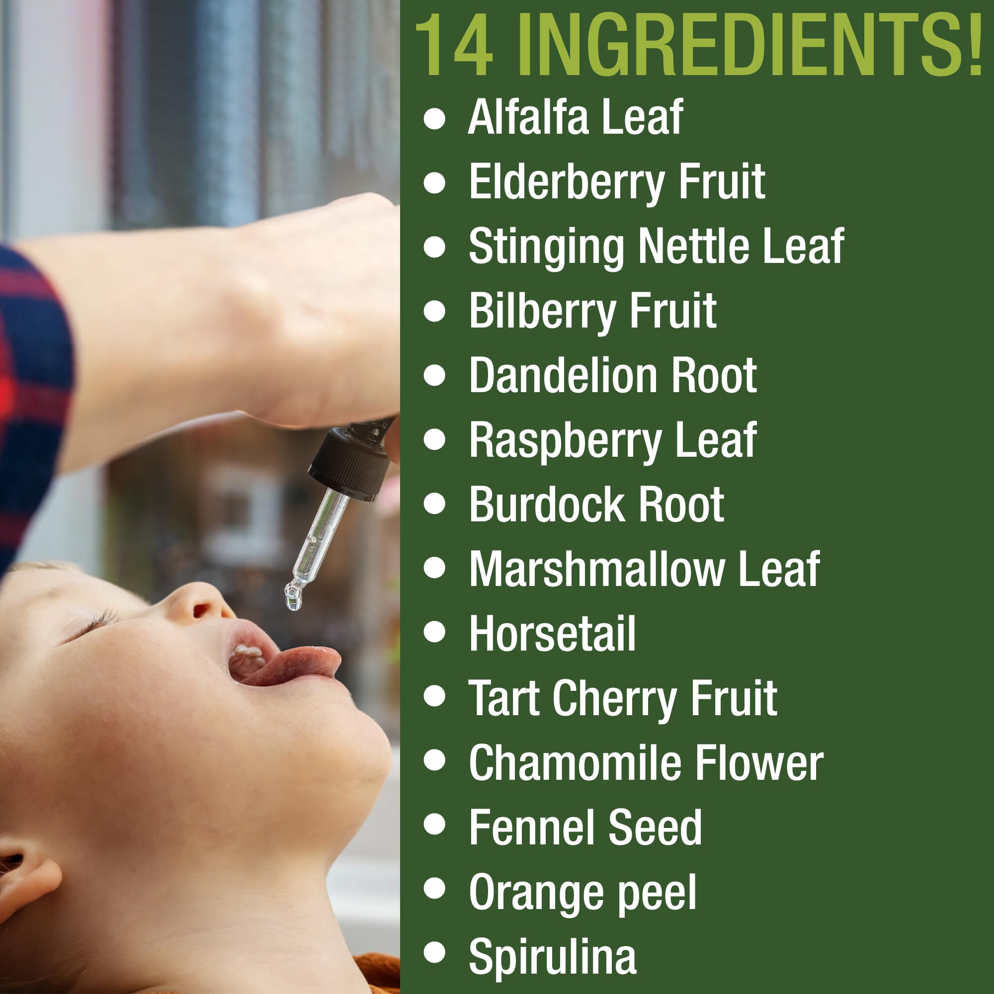 Kids Vitamins from Herbs. Liquid Kids Herbal Multivitamin. No Bitter Taste. Sugar Free 14-in-1 Vegan Supplement Drops for Toddlers, Children, Teens. Mixed in Water They Won't Even Taste It Peak Performance Au supplements