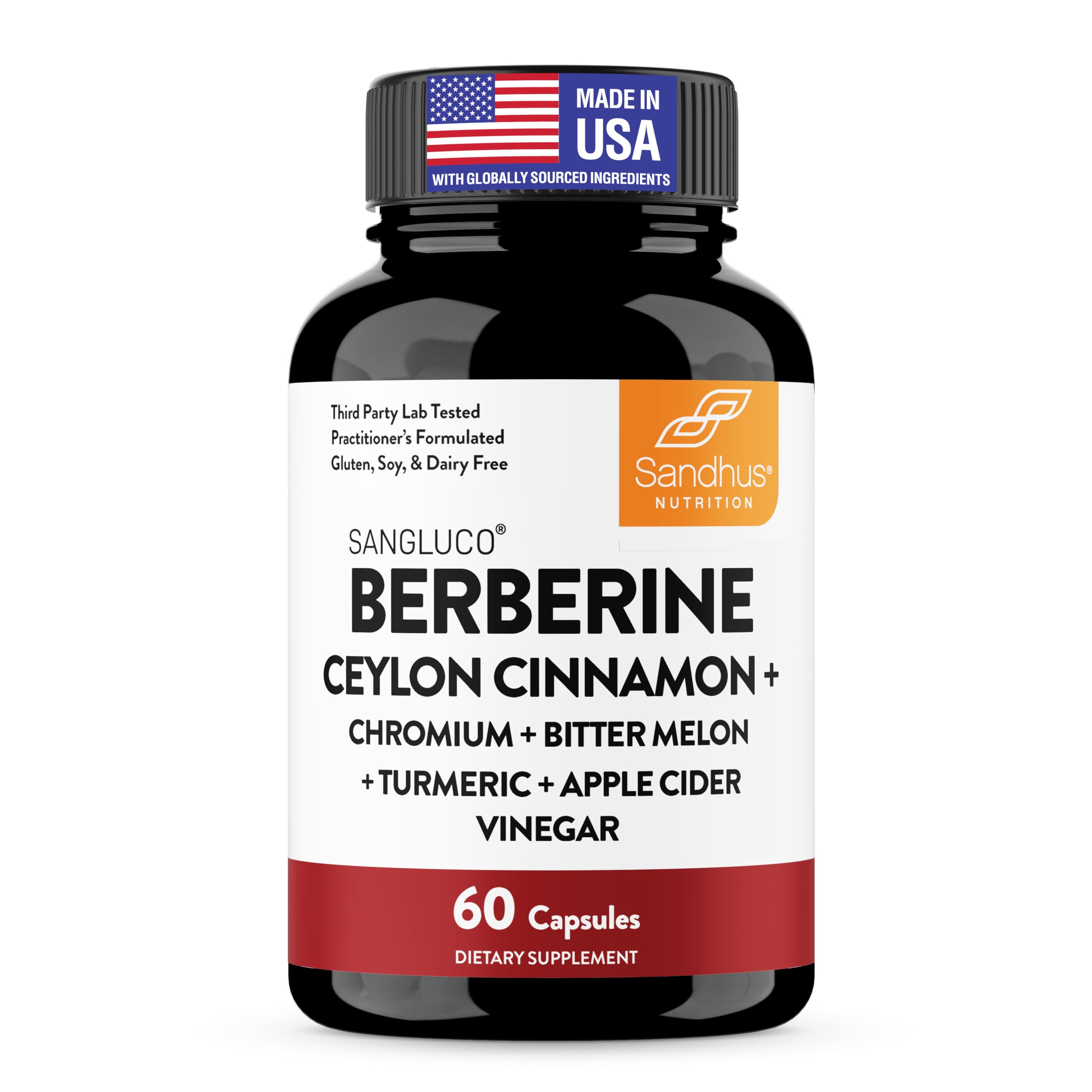 Blood Sugar Support Complex Supplement | Supports Healthy Blood Sugar Levels Already Within Normal Range | With Berberine, Cinnamon, Chromium, Turmeric