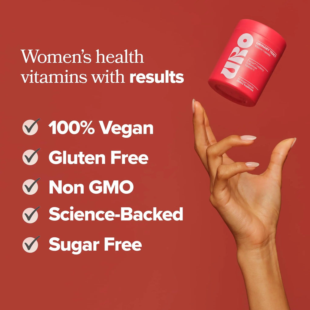 URO Urinary Tract Health Supplement for Women, 60 Count (Pack of 2) - Urinary Support O Positiv Au supplements