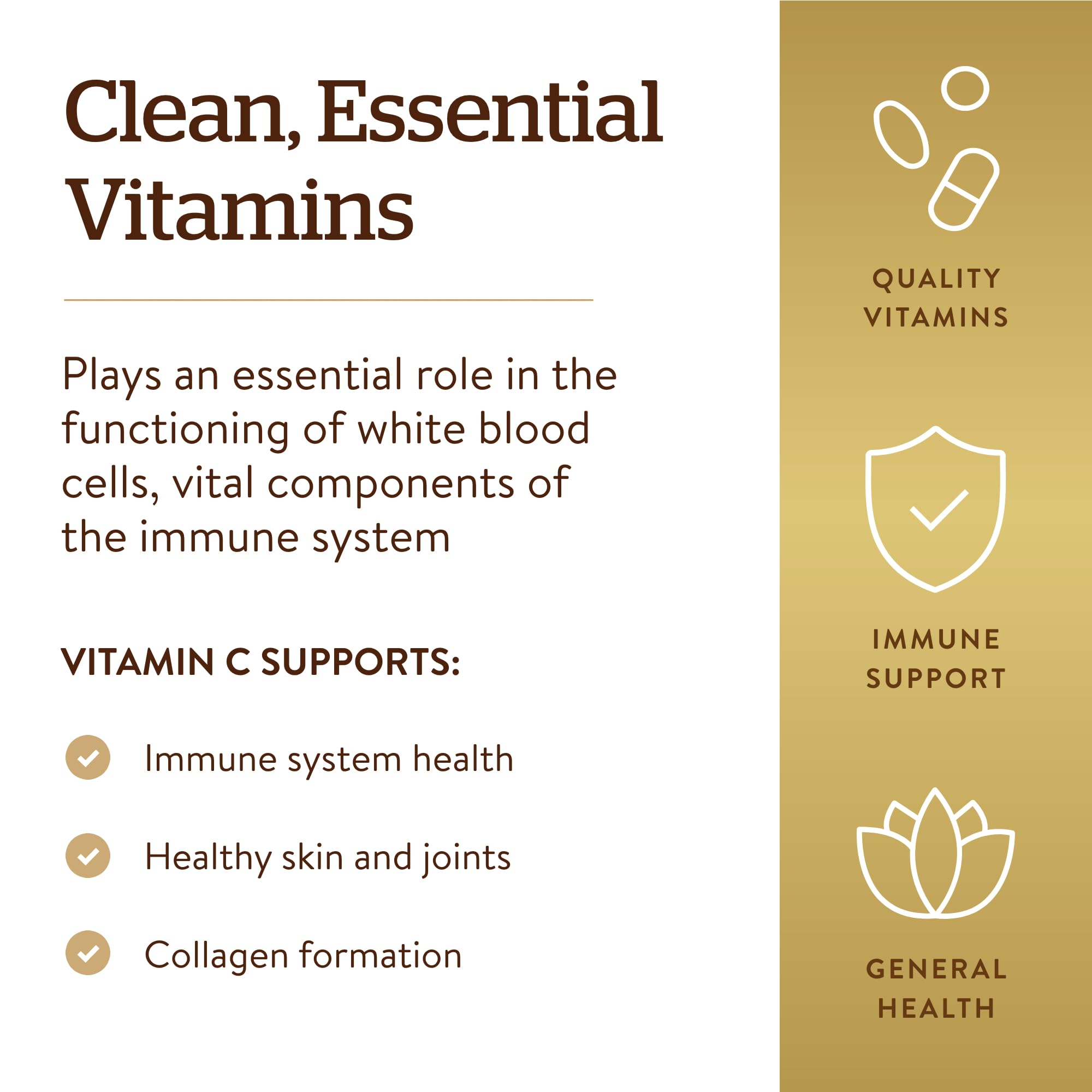 Solgar Vitamin C 1000 mg, 250 Vegetable Capsules - Antioxidant & Immune Support - Overall Health - Healthy Skin & Joints - Bioflavonoids Supplement