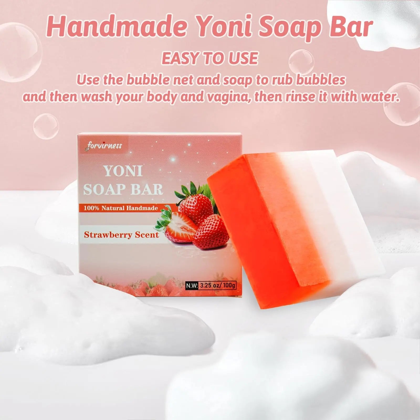 Yoni Wash Yoni Oil Yoni Bar Soap for Women PH Balance, Strawberry Body Oil, Feminine Wash forvirness Au supplements