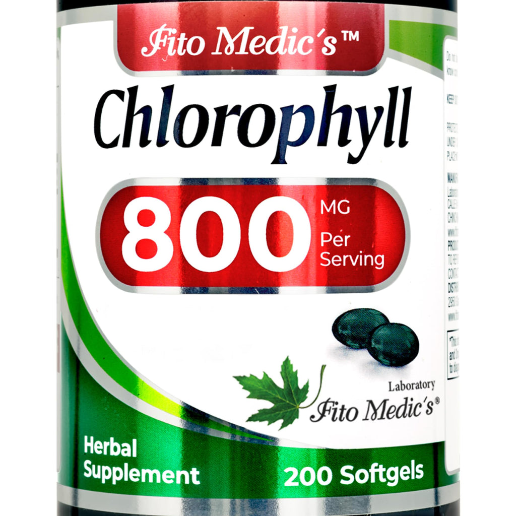 FITO MEDIC'S Lab Chlorophyll Supplement, 200 Softgels, Chlorophyll Capsules