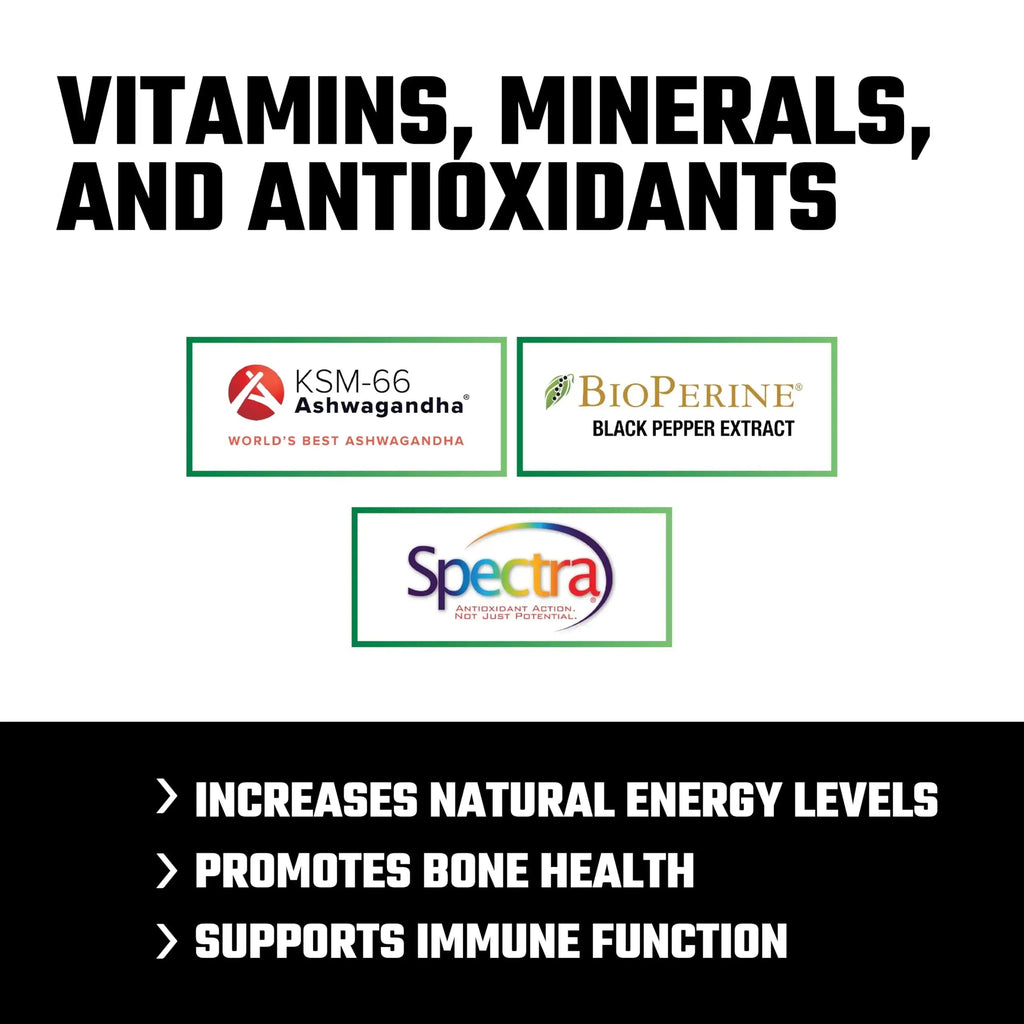 Axe & Sledge Multi Plus Multivitamin | 24 Bioavailable Vitamins & Minerals, Ashwagandha | Multivitamin for Women and Men Axe & Sledge Au supplements