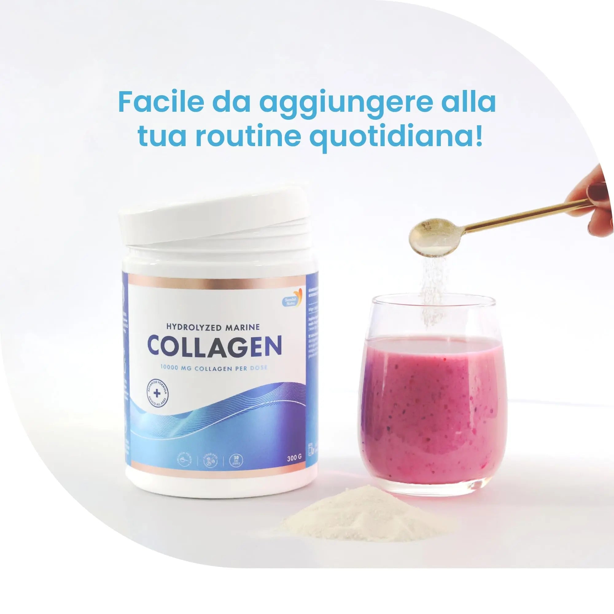 100% Marine Collagen Powder 300g I Pure Hydrolyzed Collagen Powder (Type I & III) Swedish Nutra Au supplements
