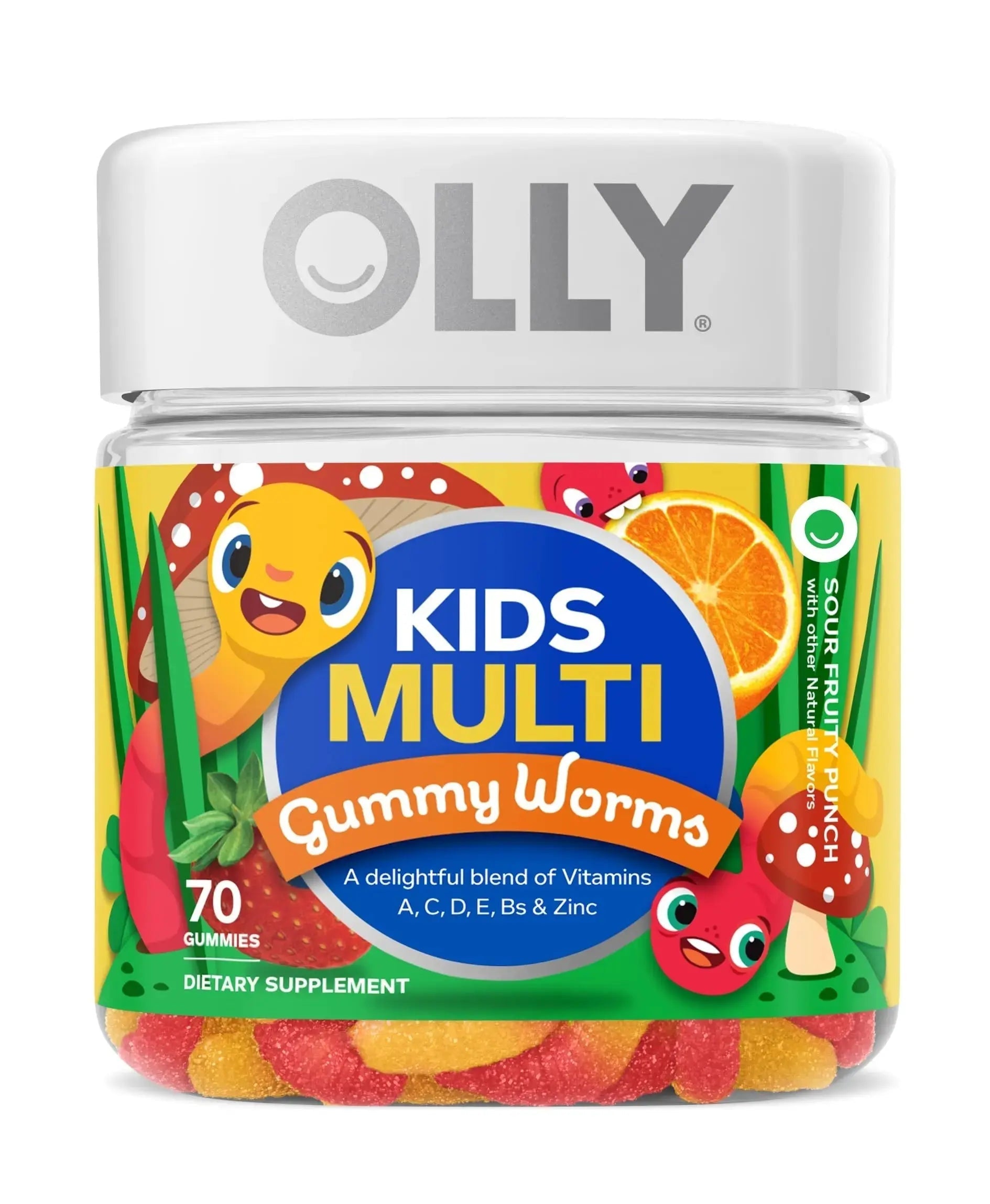 OLLY Hair Gummy 60ct & Kids Multivitamin Gummy Worms 70ct Supplement Bundles OLLY Au supplements
