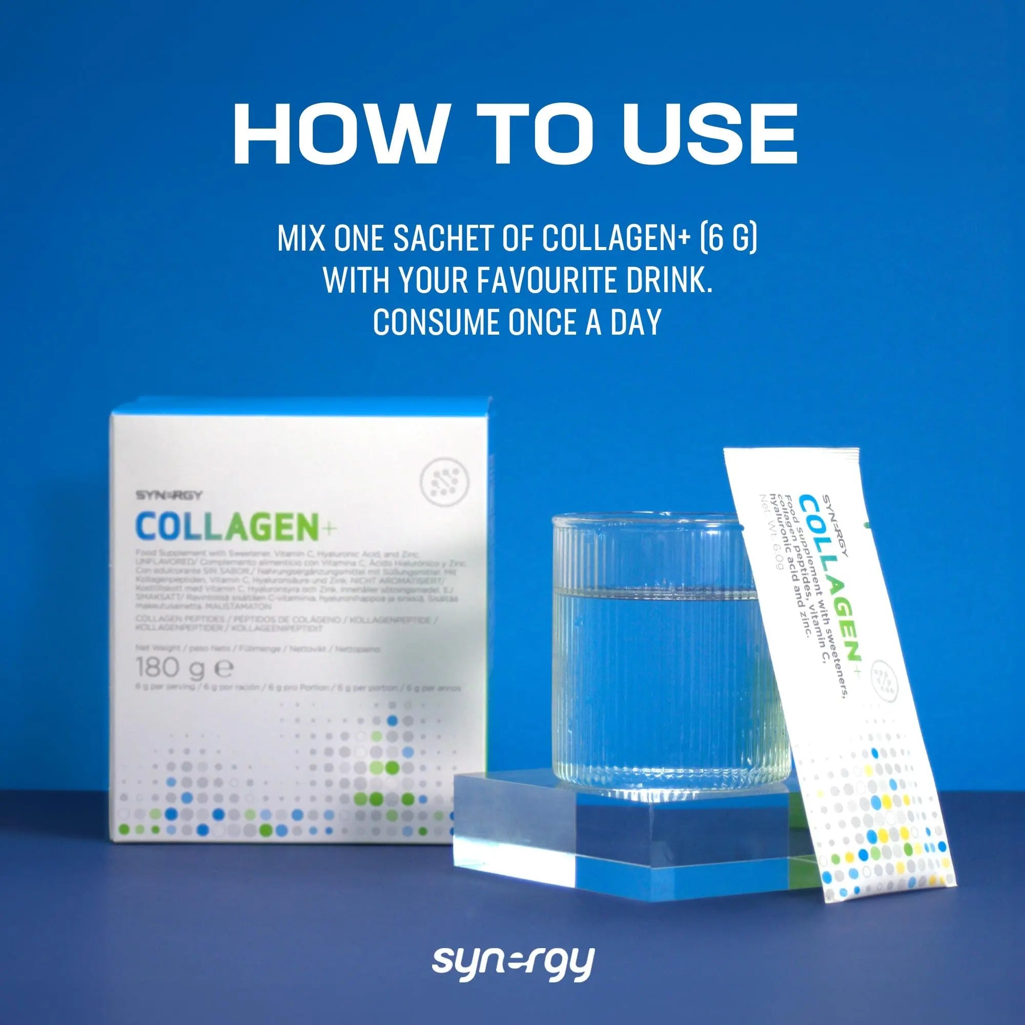 Synergy Worldwide Collagen+ 30 doses | 5810mg Collagen with Vitamin C, Hyaluronic Acid and Zinc Synergy Worldwide Au supplements