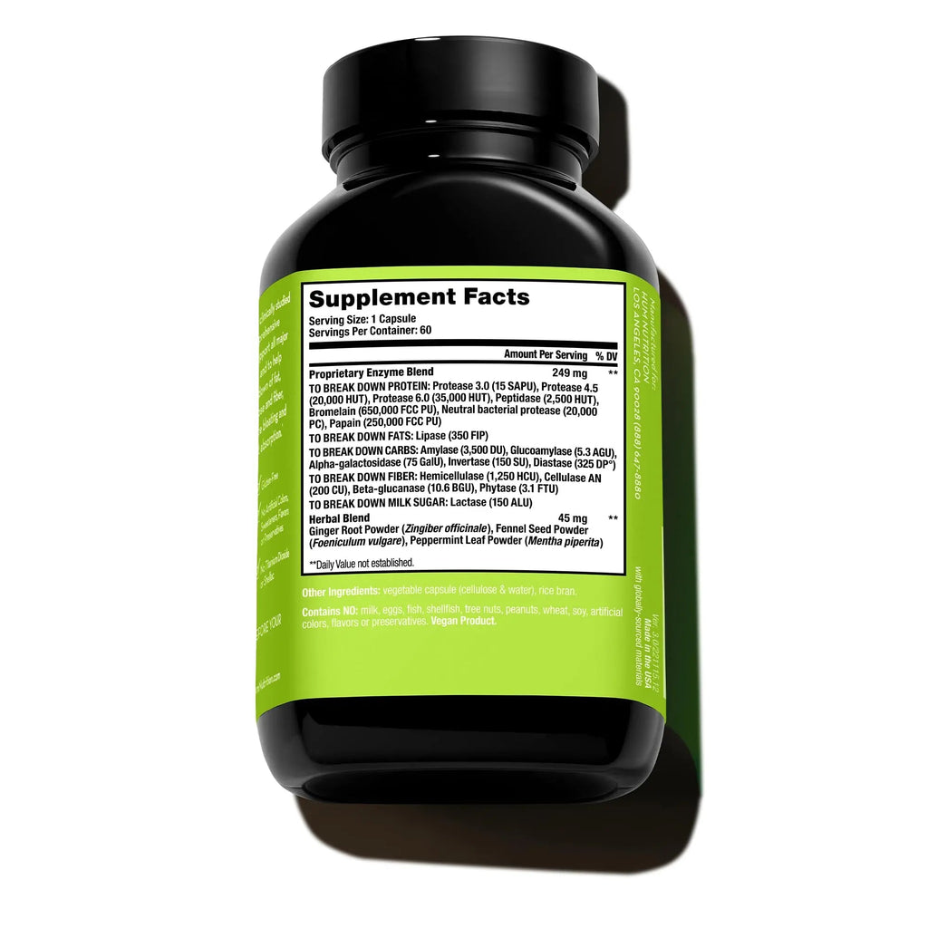 HUM Flatter Me Supplement for Daily Bloating - 18 Full Spectrum Digestive HUM Au supplements