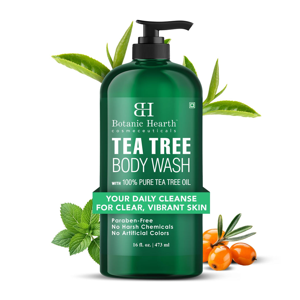 Botanic Hearth Tea Tree Body Wash -16 fl oz- All-Natural Antifungal & Odor-Control Shower