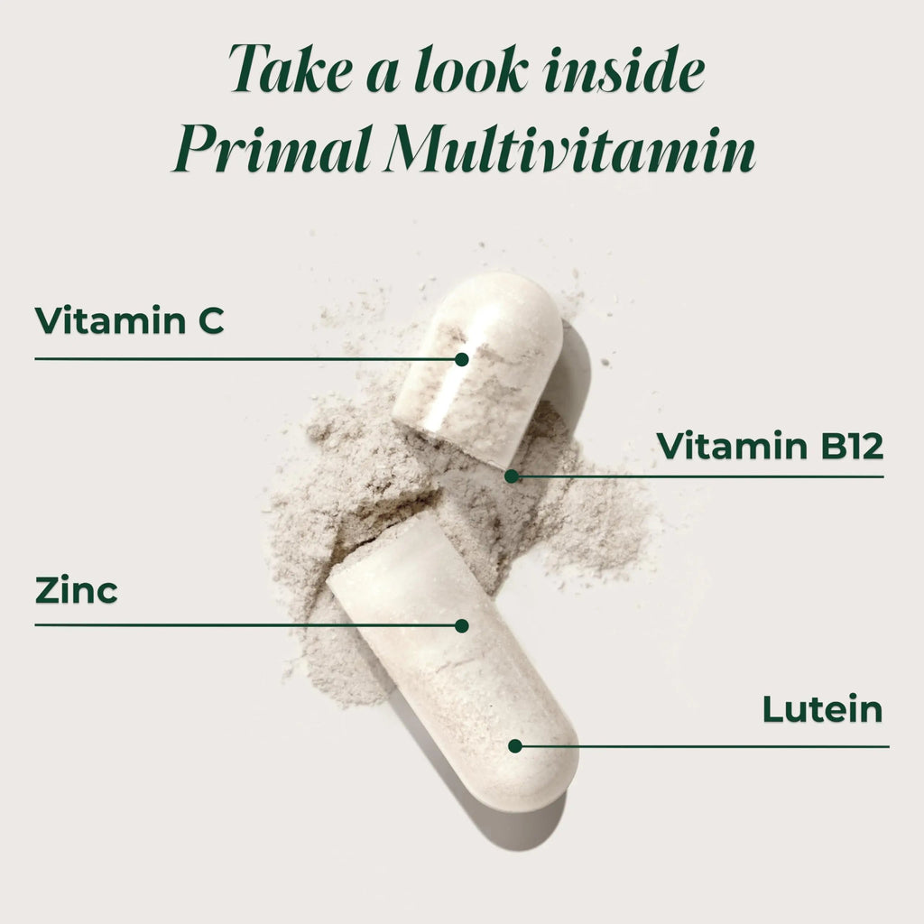 Primal Harvest Primal Multivitamin - Daily Multi-Vitamin Supplement with 21 Essential Vitamins & Minerals for Women & Men - Vitamin A, C, D, E, B12, B6 Primal Harvest Au supplements