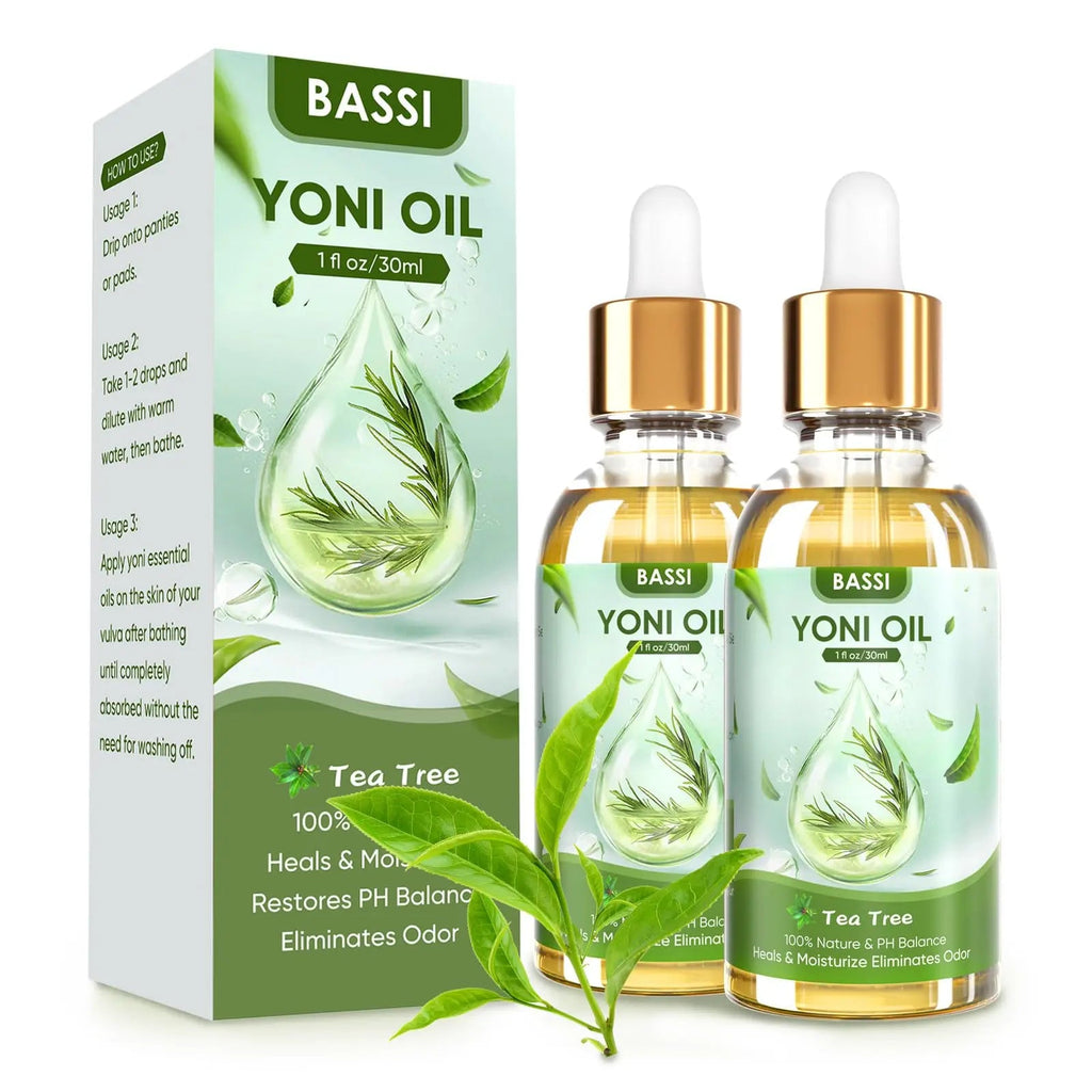 BASSI 2PCS Yoni Oil Organic Feminine Oil Vaginal Moisturizer For Wetness - Ph Balance for Women BASSI Au supplements