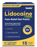 Sumifun 4% Lidocaine Patches Plus 1% Menthol - 15 Counts Maximum Strength OTC Pain Relief Patches for Back Ache Stiff Neck Joint Pain Muscle Soreness Topical Analgesic Sumifun Au supplements
