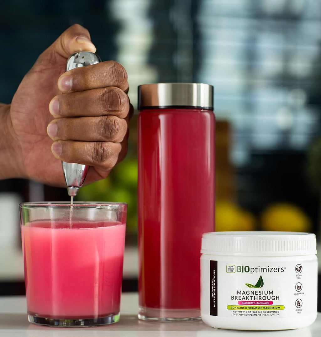 BIOptimizers Magnesium Breakthrough Drink - 8 Forms of Magnesium, Electrolytes, Sleep Health, Stress, Muscle Recovery, Heart Support | Glycinate, Citrate, Malate- Tart Cherry BIOptimizers Au supplements