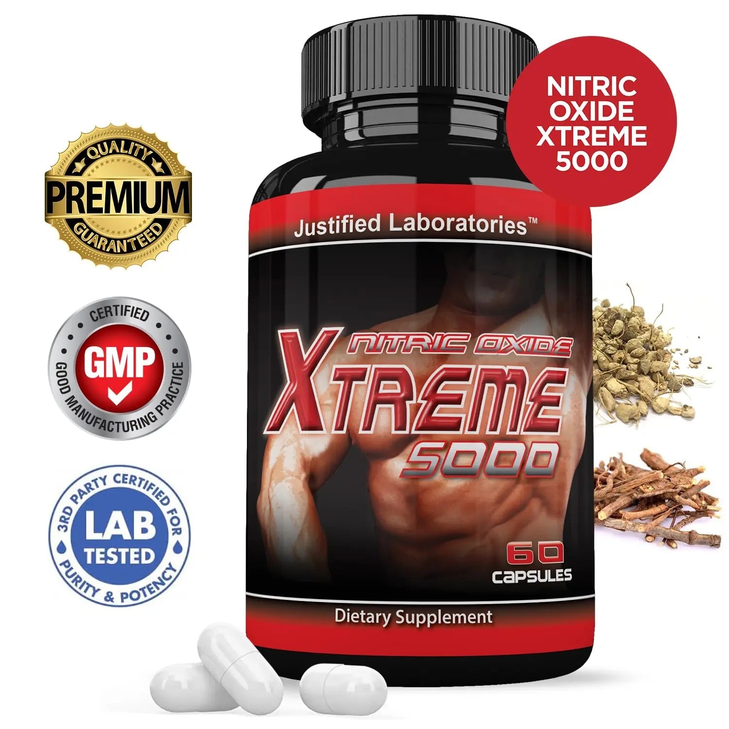 (3 Pack) Nitric Oxide Xtreme 5000 Advanced Men's Heath Formula 60 Capsules Justified Laboratories Au supplements