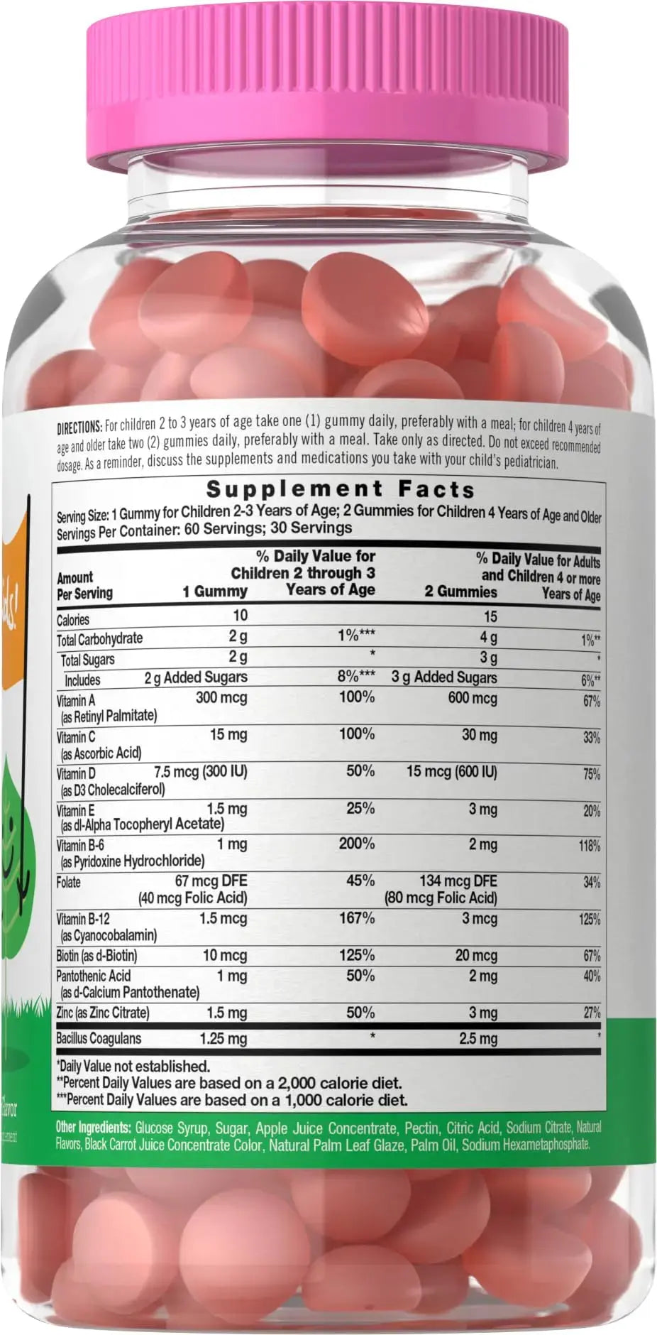 Carlyle Kids Multivitamin Gummies with Probiotics | 60 Chewables | Berry Flavor | Vegetarian, Non-GMO, Gluten Free Children's Supplement | by Lil' Sprouts | Carlyle Au supplements