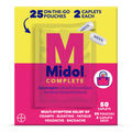 Midol Complete On The Go Caplets with Acetaminophen for Menstrual Symptom Relief, Period Cramp and Menstrual Pain Relief, 50 Count (25 Pouches of 2) Midol Au supplements