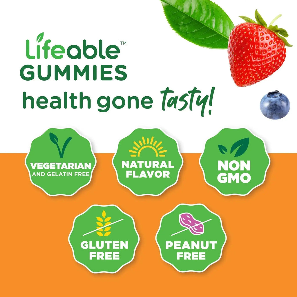 Lifeable Turmeric Curcumin Kids + Multivitamin Kids, Gummies Bundle - Great Tasting, Vitamin Supplement Lifeable Au supplements