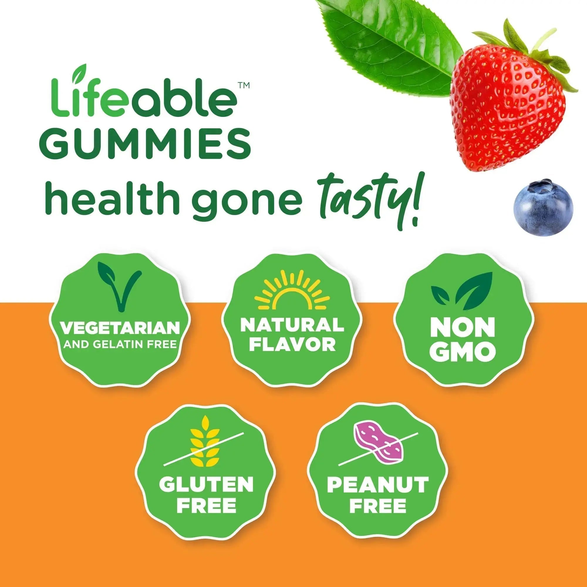 Lifeable Turmeric Curcumin Kids + Multivitamin Kids, Gummies Bundle - Great Tasting, Vitamin Supplement Lifeable Au supplements