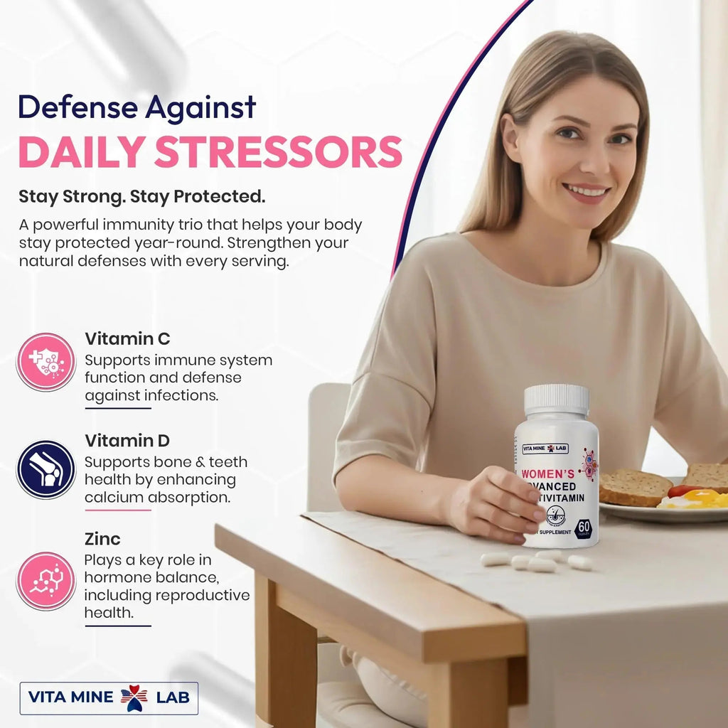 VITA MINE LAB Women's Advanced Multivitamin, Supports Energy, Immune Health & Overall Well-Being, Gluten-Free, Halal VITA MINE LAB Au supplements