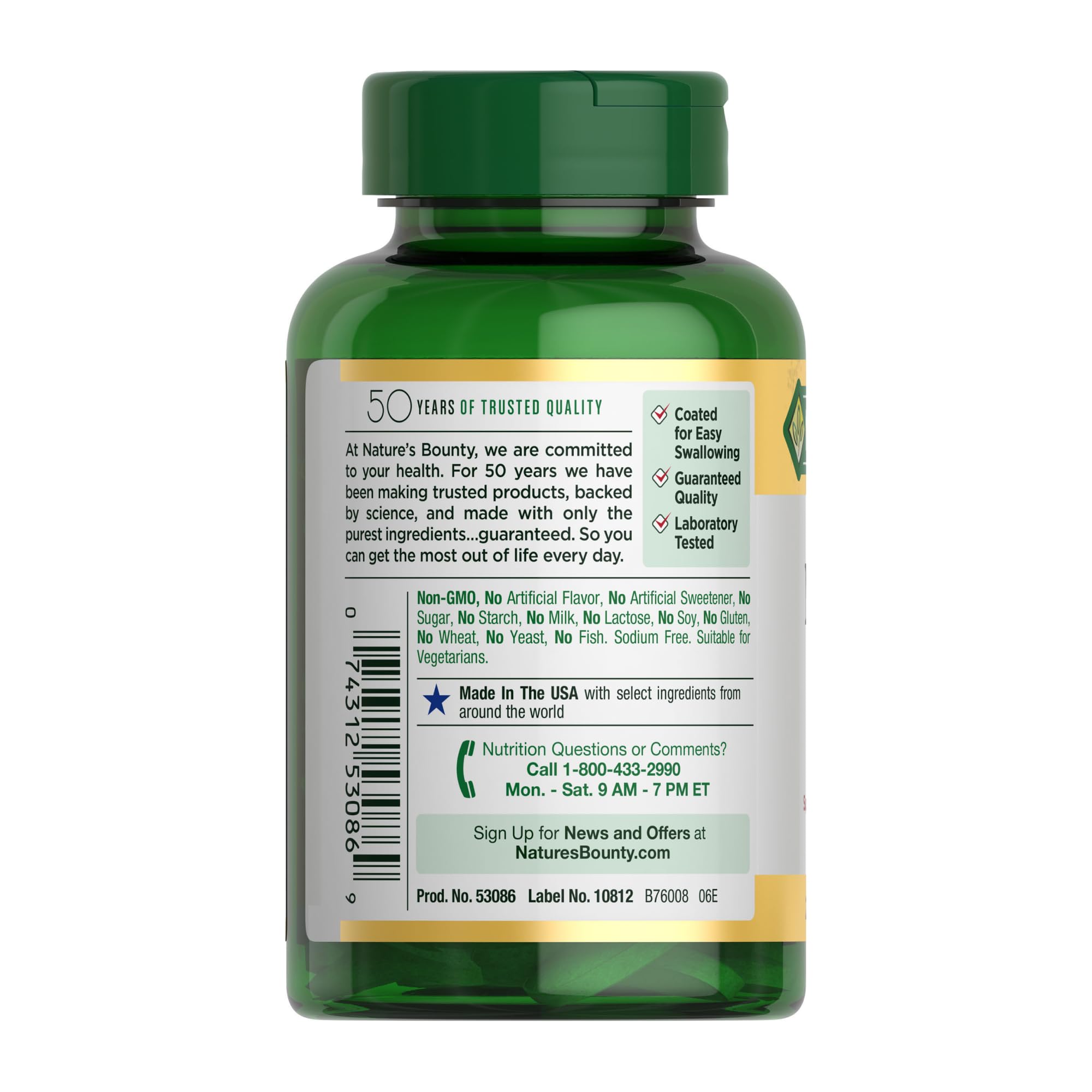 Nature's Bounty Magnesium 500 mg Tablets, High Potency Magnesium Supplement for Bone & Muscle Health, Whole Body Support, 200 Count (Pack of 1)