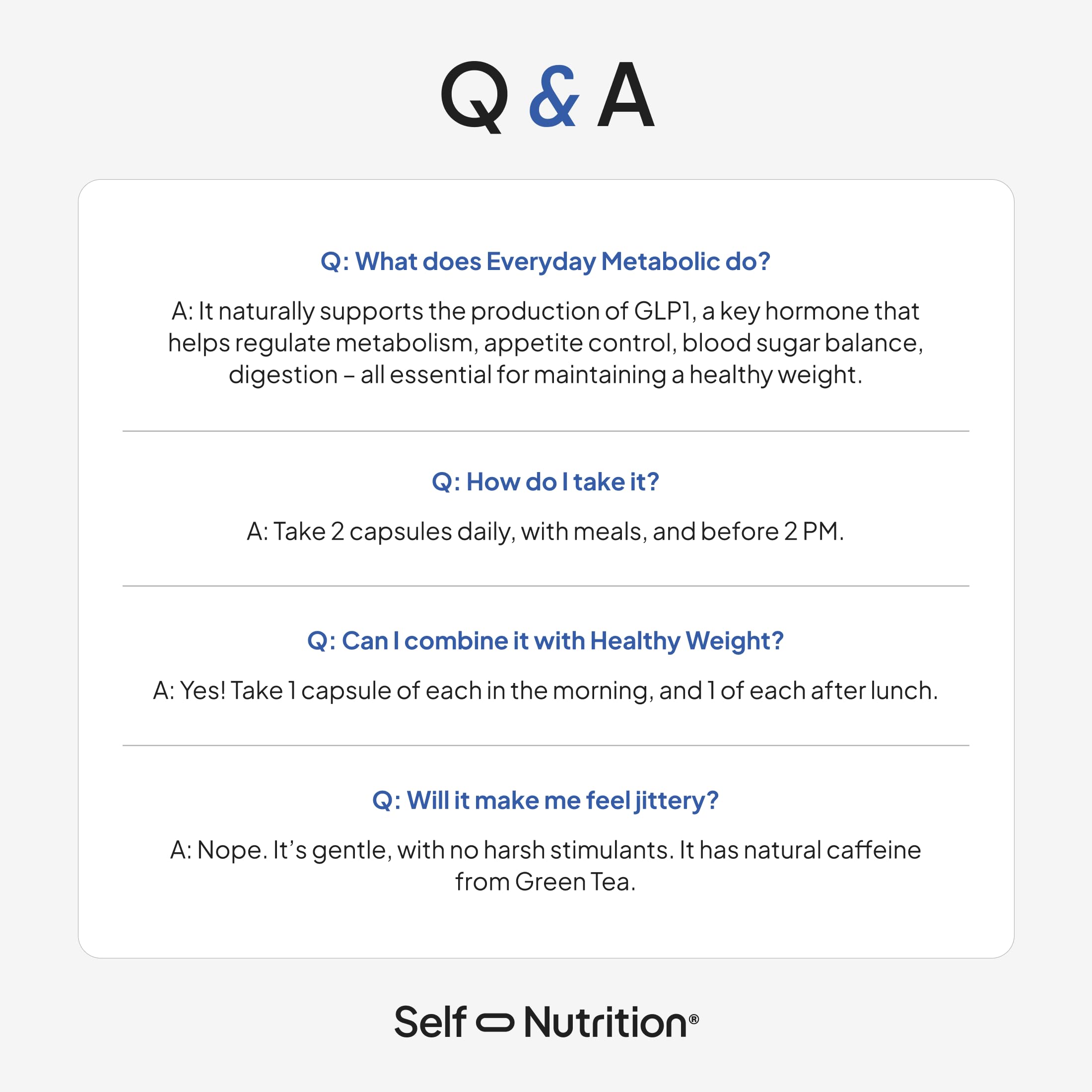 SELF NUTRITION Natural Supplement for Women – Third-Party Tested - Metabolism & Appetite Support with Berberine, Green Tea, Cinnamon & Resveratrol