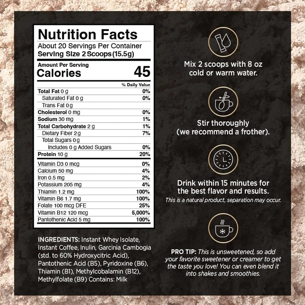VitaCup Slim Protein Coffee for Diet Support, Instant Coffee w/Whey Protein Powder VitaCup Au supplements