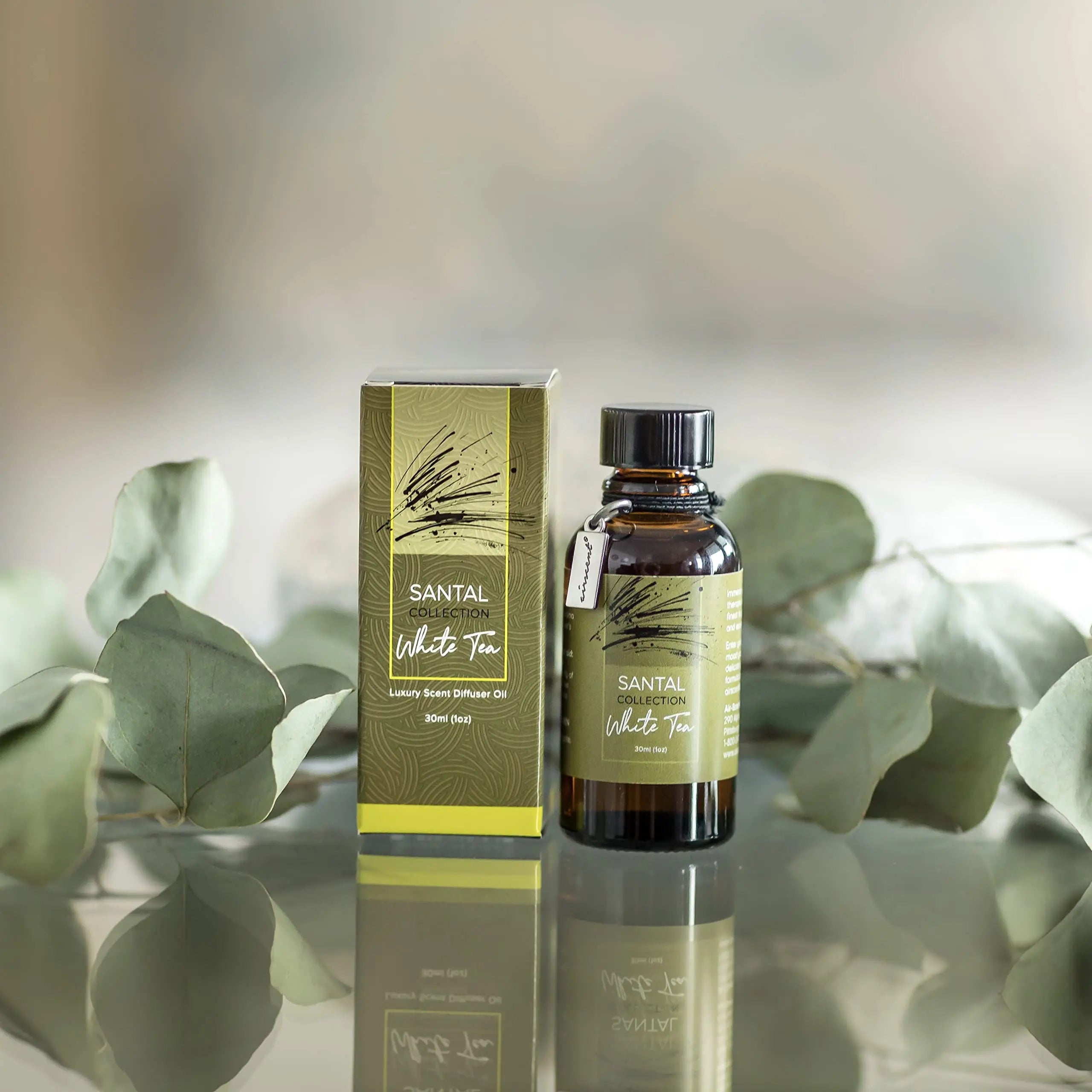 Santal White Tea Diffuser Oil - Air-Scent Aroma and Essential Oil Blend for Aromatherapy Diffusers - 30 Milliliter Air-Scent Au supplements