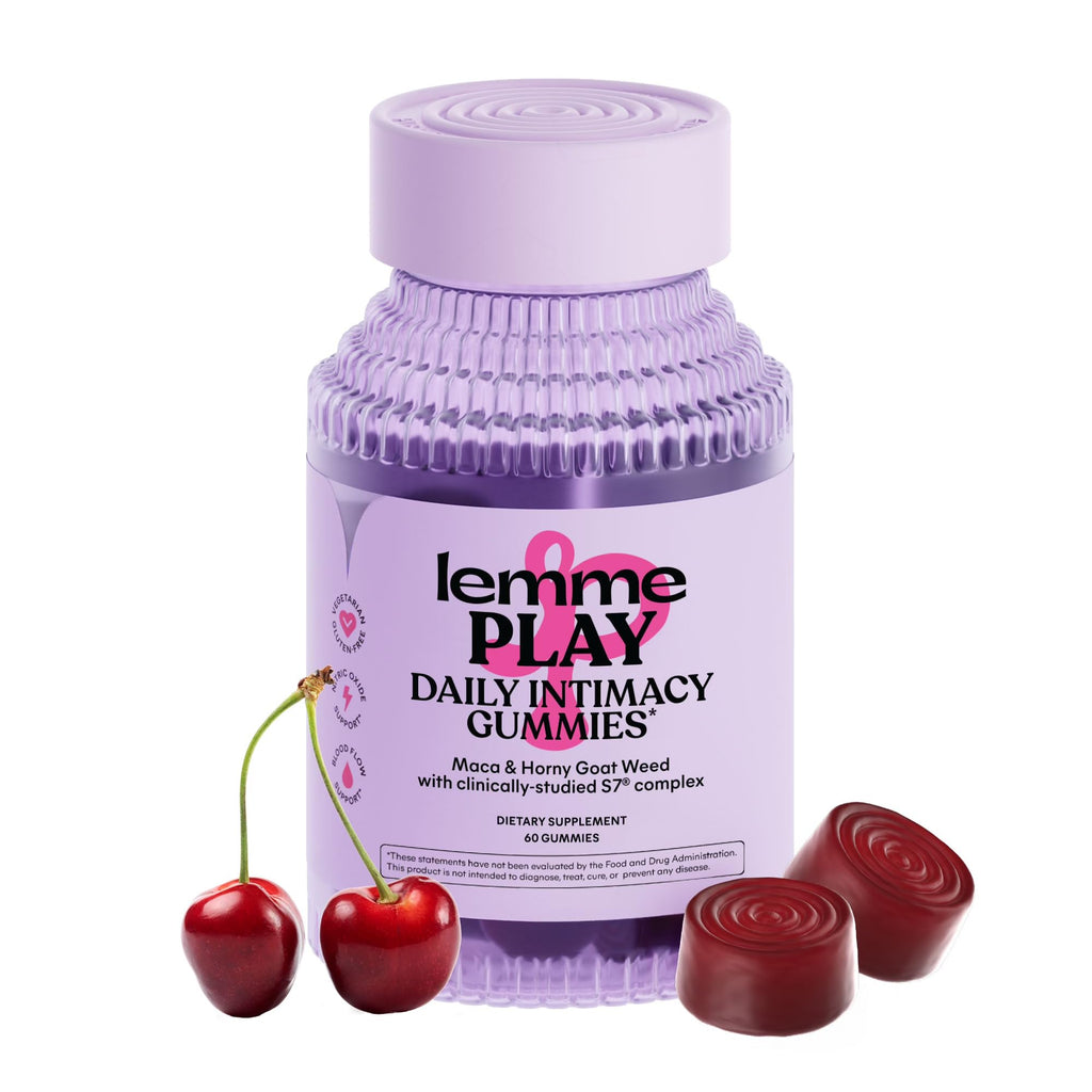 Lemme Play Daily Intimacy Gummies for Women and Men w/Clinically-Studied S7 Nitric Oxide Complex for Healthy Blood Flow