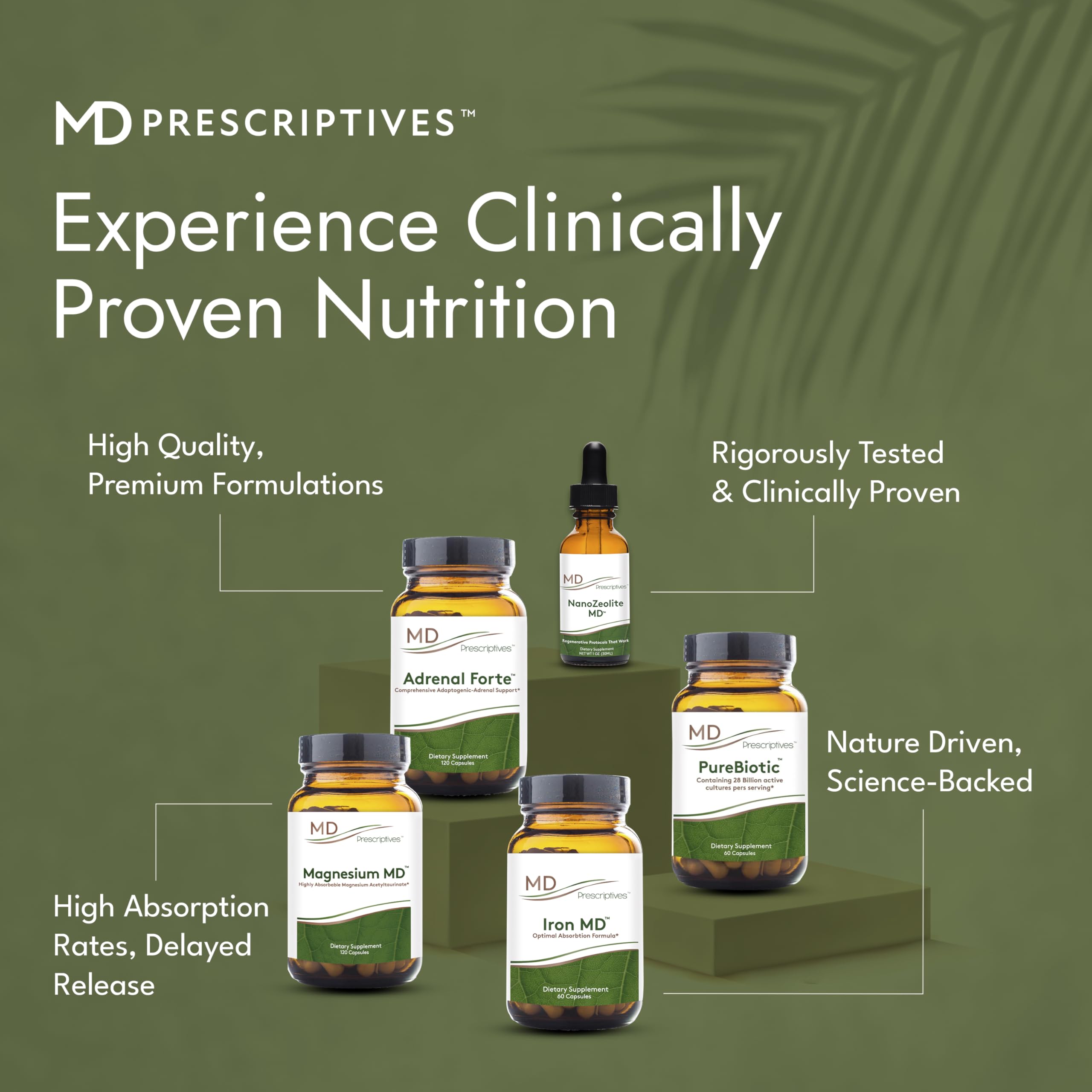 MD Prescriptives - PureBiotic - Probiotic Dietary Supplement for Digestive & Gut Health - 60 Capsules