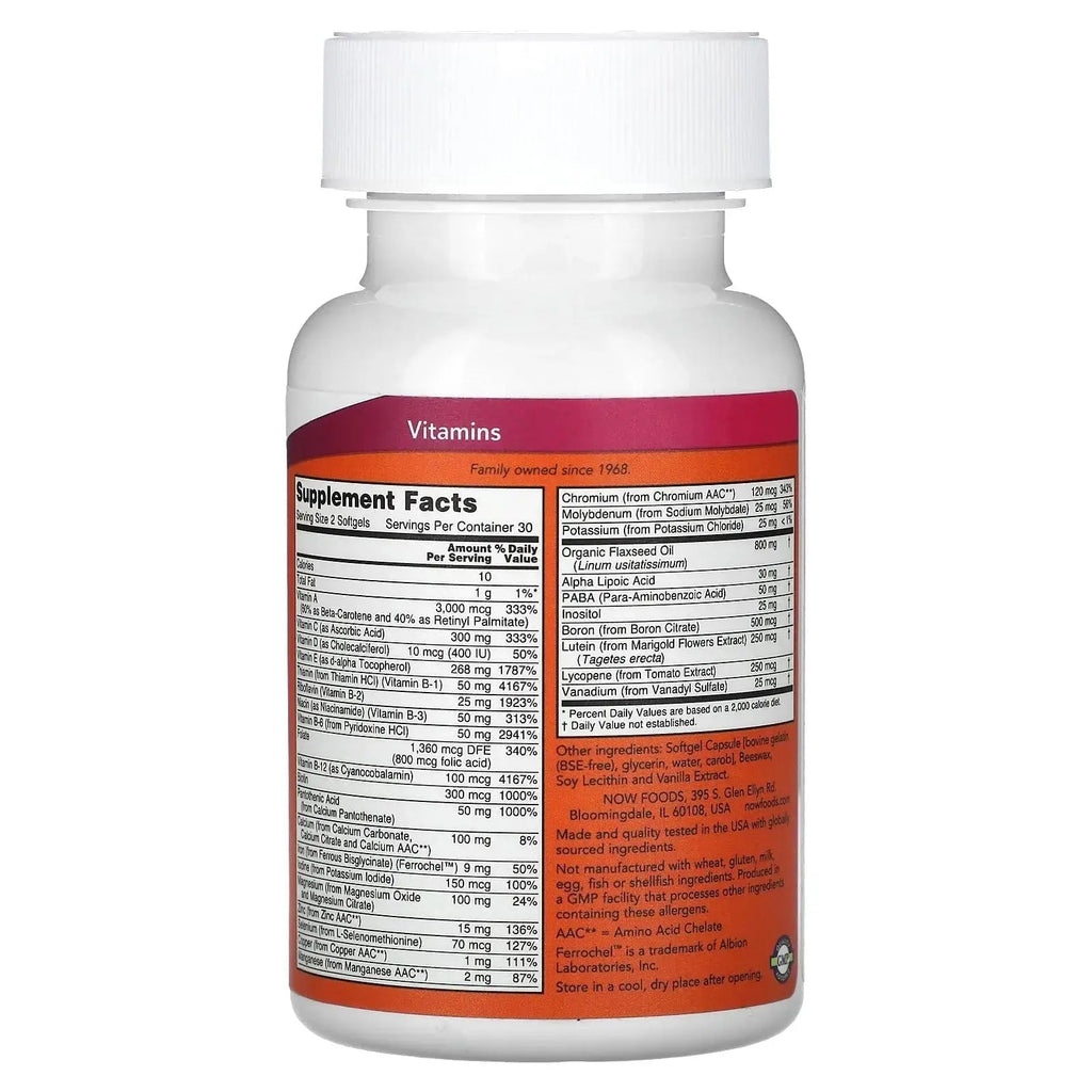 Now Foods Liquid Multi Softgels 60 Sgels NOW Foods Au supplements