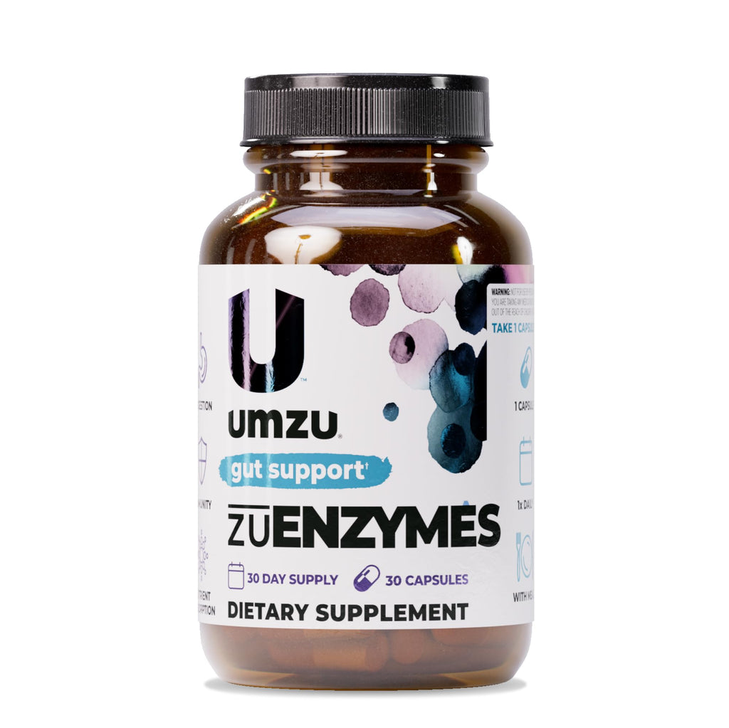 UMZU zuEnzymes Digestive Support Supplement, (30 Day Supply) – 21 Enzyme Blend with Lipase Protease & Amylase – Digestive Enzymes for Gut Health & Probiotic Daily