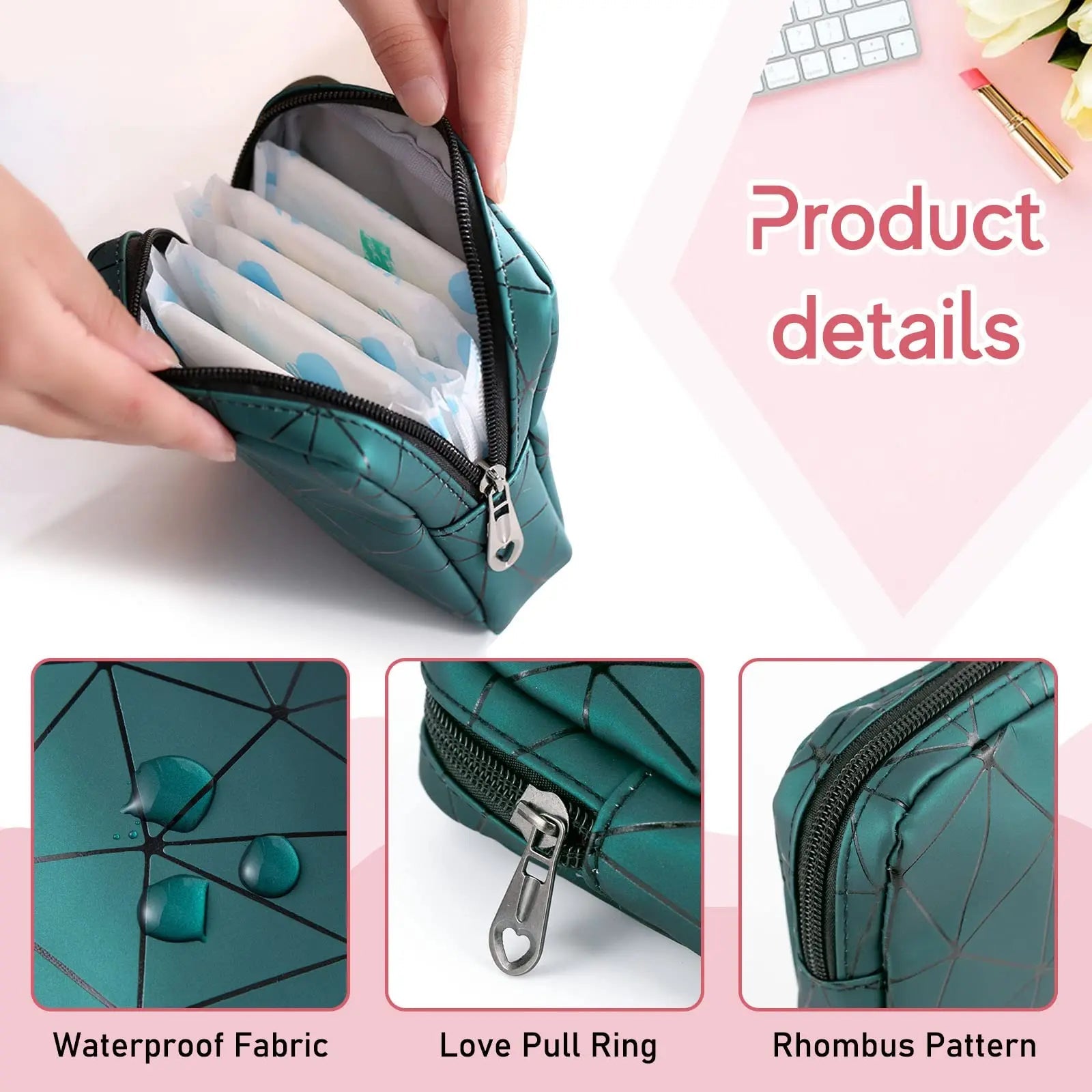 Sanitary Napkin Storage Bags 4PCS Menstrual Cup Pouches Nursing Pad Holder Tampon Bags Bisanzoya Au supplements