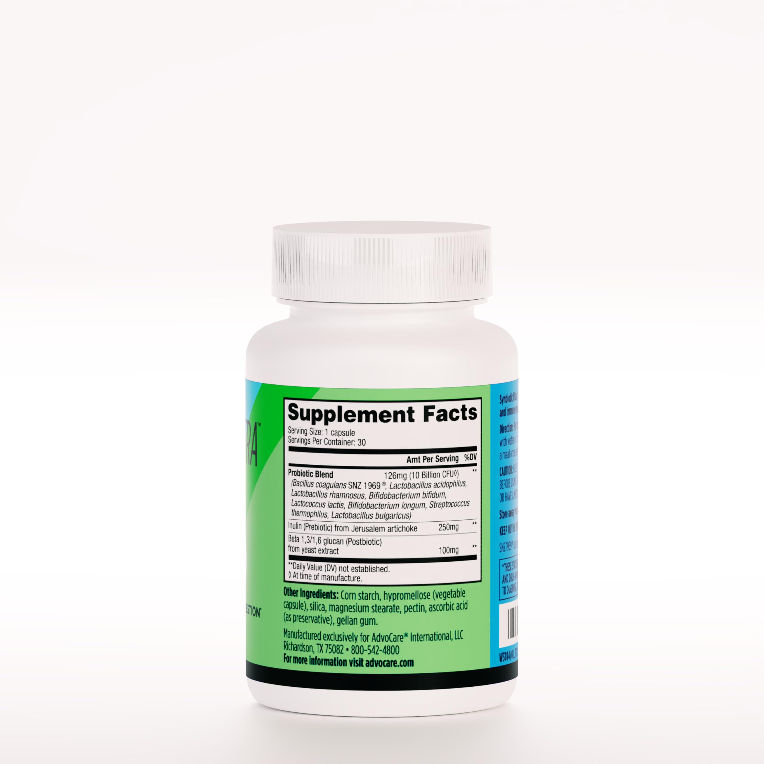AdvoCare Synbiotic Ultra - Digestive & Gut Health Supplement - Offers Immune Support* - Includes Prebiotics, Probiotics & Postbiotics - 30 Capsules AdvoCare Au supplements