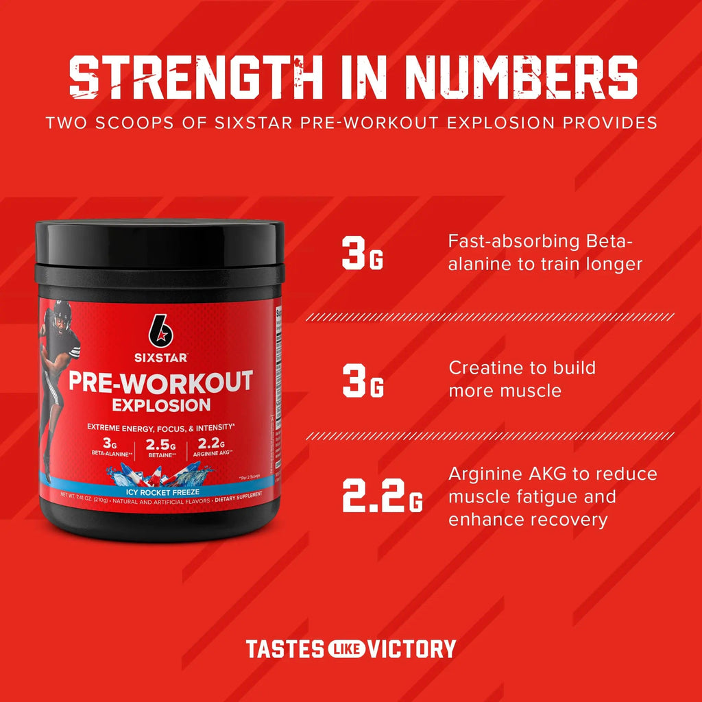 Six Star Pre Workout PreWorkout Explosion | Pre Workout Powder for Men & Women Six Star Au supplements