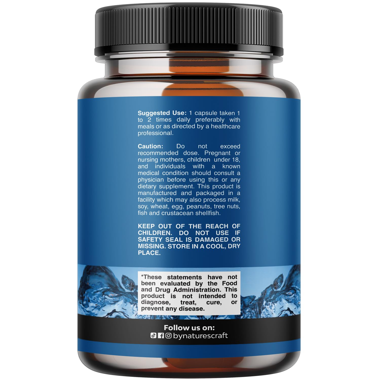 Water Away Herbal Diuretic Pills High Strength - Fluid Retention Supplement with Dandelion Leaf Extract & Green Tea for Bloating Relief for Women & Men