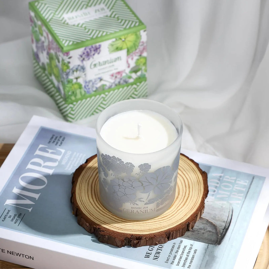 ROMIIE ZOI Scented Candle - Geranium - 6oz Aromatherapy Soy Wax Jar Candle for Home, Gifts for Women ROMIIE ZOI Au supplements