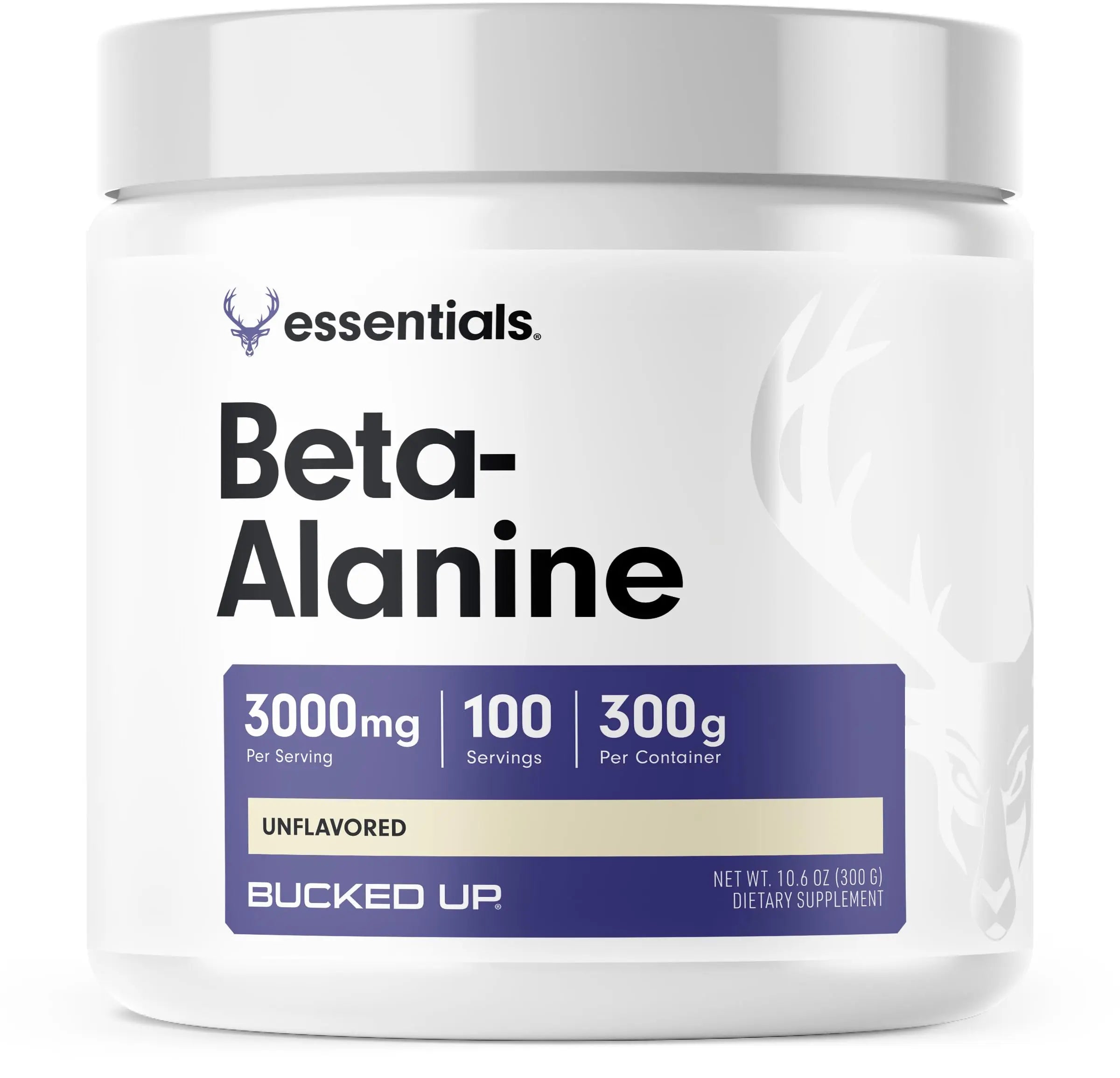 Bucked Up Beta Alanine 300mg Powder, Non-GMO, Gluten-Free, Unflavored (100 Servings) Bucked Up Au supplements