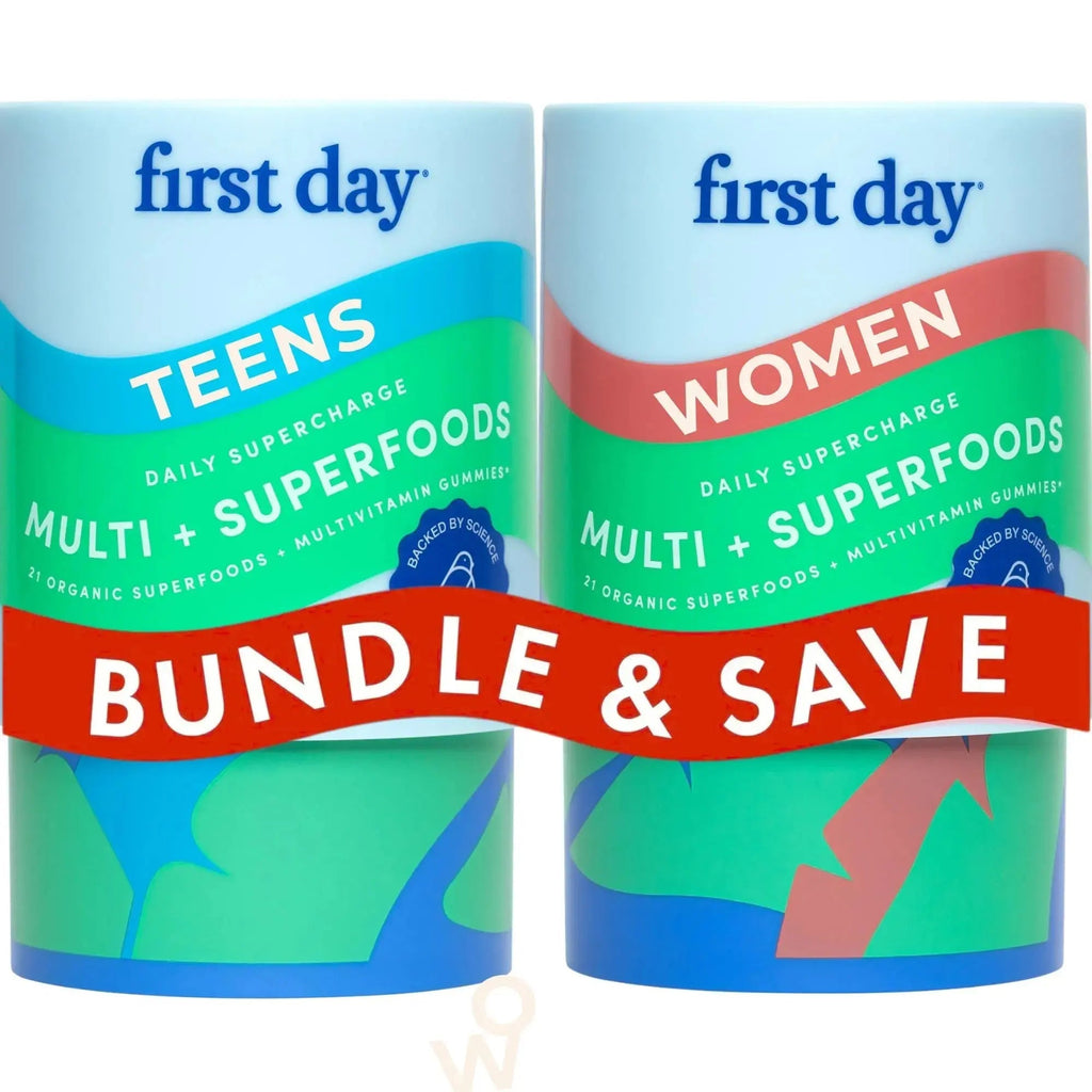 FIRST DAY Womens Multivitamin & Teens Multivitamin Gummies Bundle – Daily Multivitamin for Women, Teen Multi Vitamins FIRST DAY Au supplements