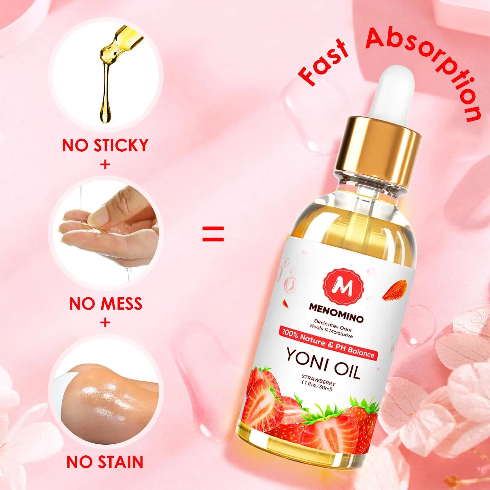 2 Pack Yoni Oil Feminine Oil for Women pH Balance - Feminine Deodorant - Vaginal Moisturizer - Eliminates Odor MENOMINO Au supplements