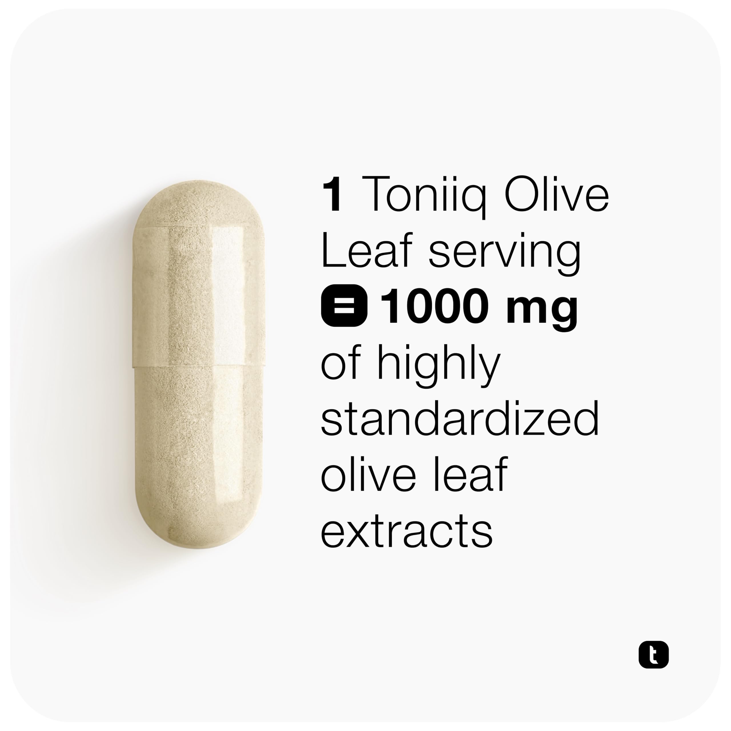 Toniiq 46,620 mg Olive Leaf Extract Complex – with 85% Oleanolic Acid, 50% Oleuropein & 20% Hydroxytyrosol - 50:1 Extract Ratio – 1000mg Extract Per Serving – Third-Party Tested – 120 Capsules Toniiq Au supplements