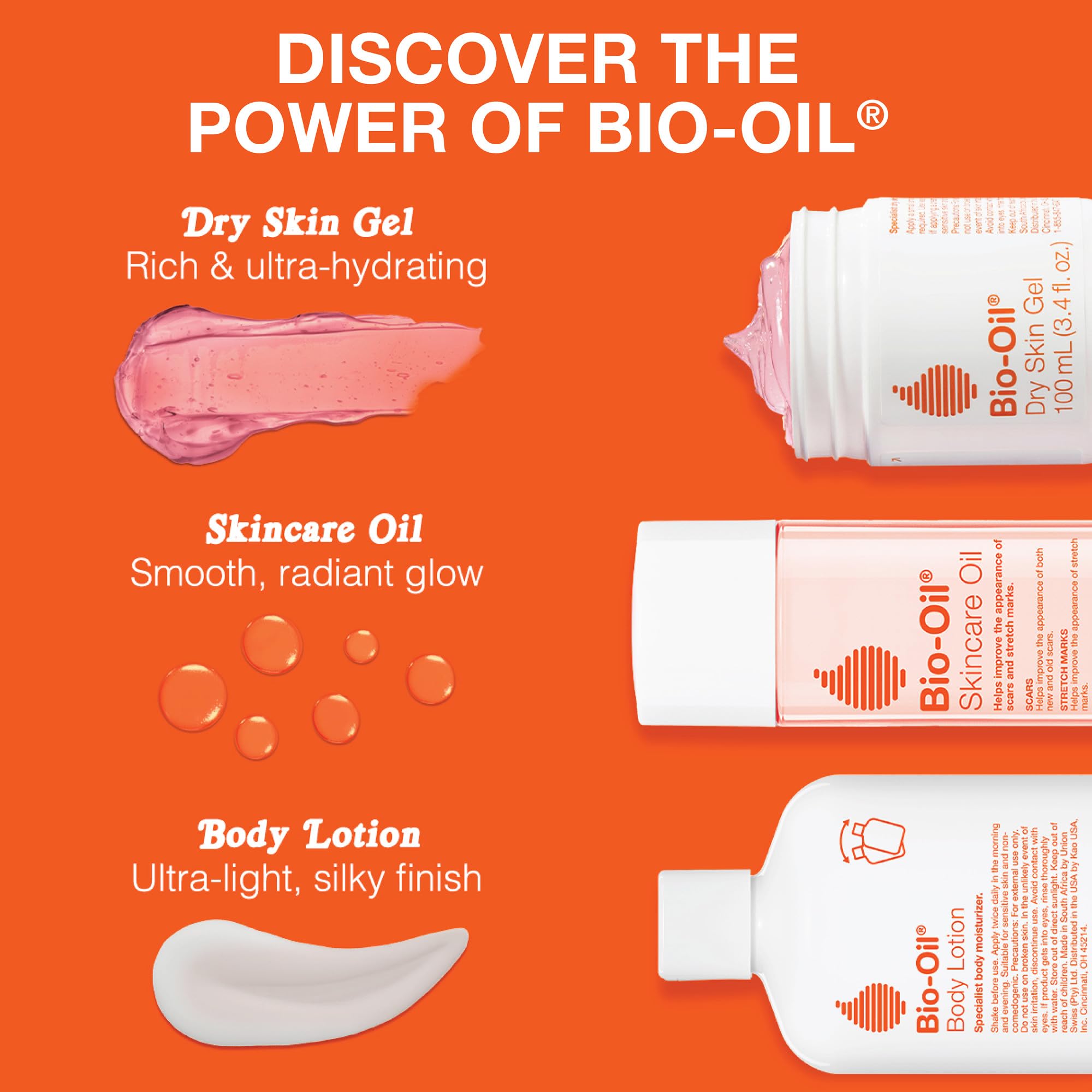 Bio-Oil Moisturizing Body Lotion for Dry Skin, Ultra-Lightweight High-Oil Hydration, with Jojoba Oil, Rosehip Oil