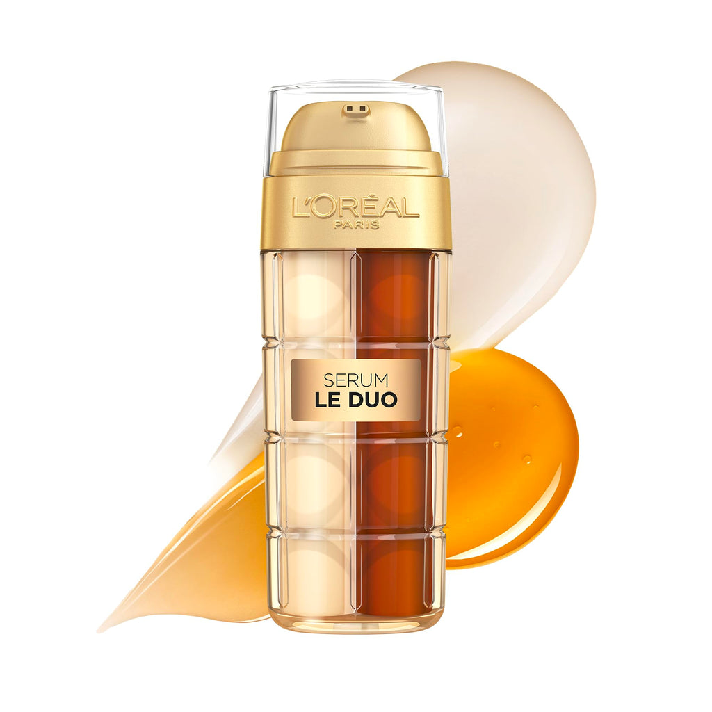 L'Oreal Paris Age Perfect Serum Le Duo, Brightening, Firming and Anti-Aging Serum for Face with Collagen Peptide