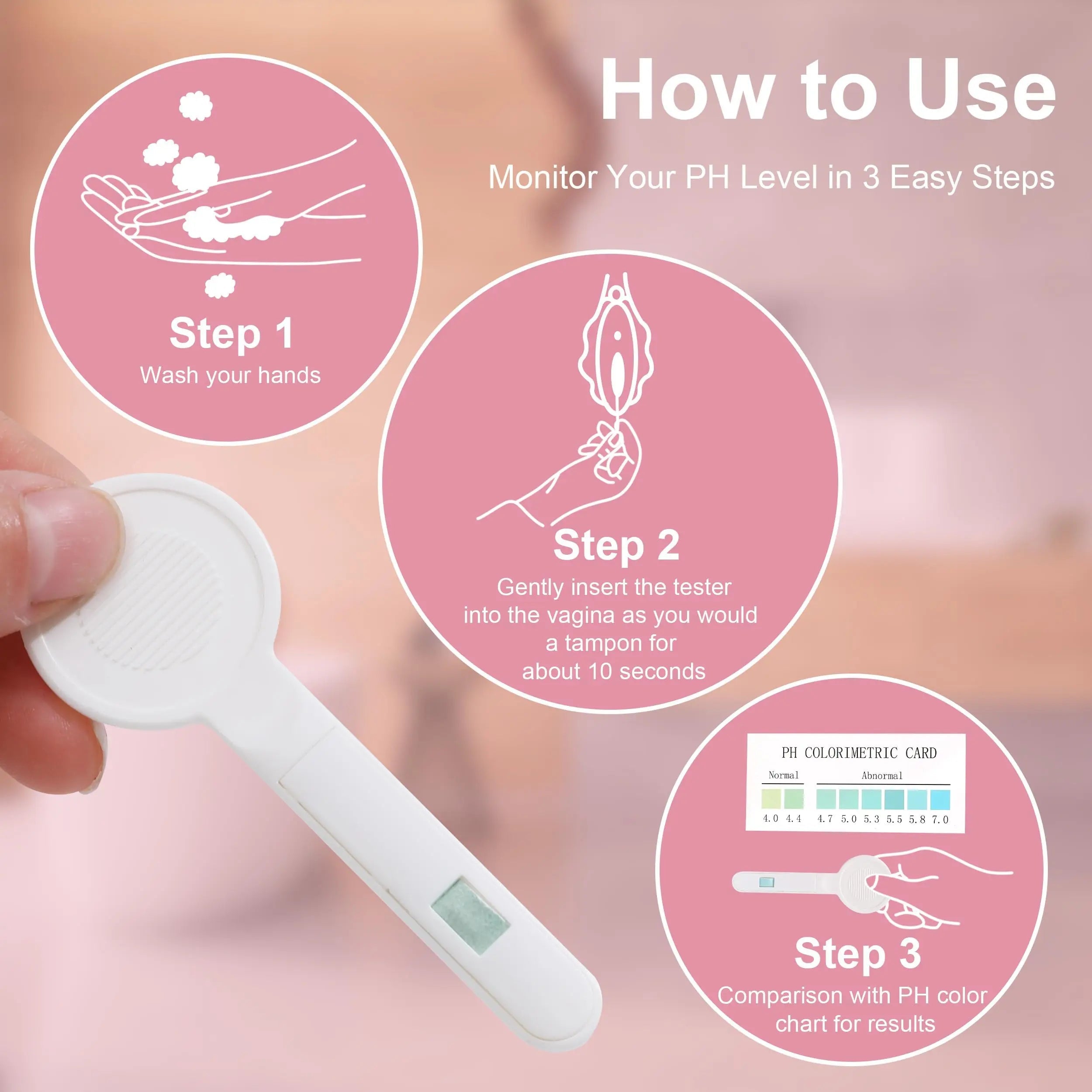 T TESTAHEAD Vaginal pH Test Strips, Feminine Health Vaginal pH Test Strips Kits T TESTAHEAD Au supplements