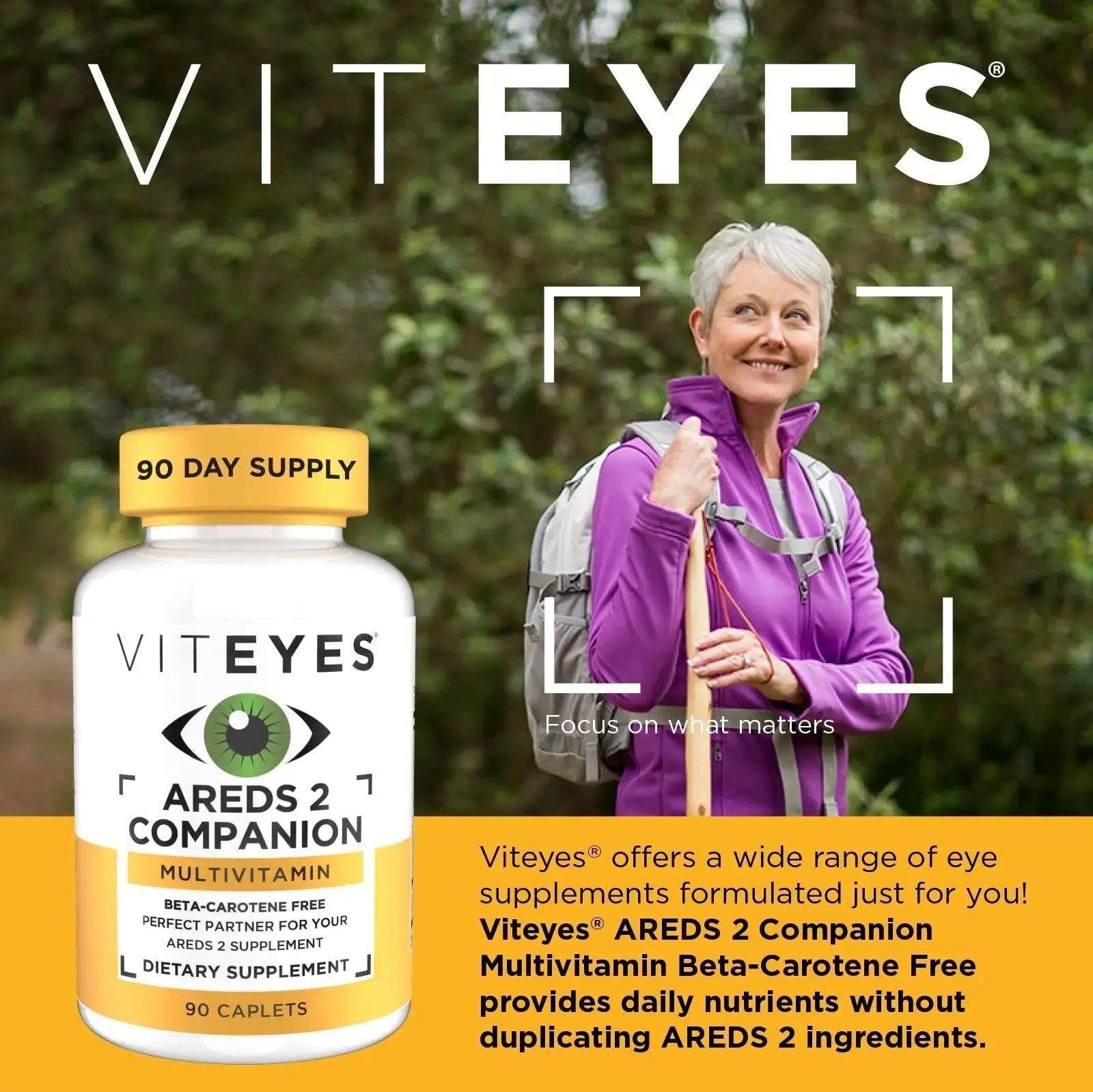 Viteyes Classic AREDS 2 Companion Beta-Carotene Free Multivitamin Supplement, Comprehensive Multivitamin Formula Viteyes Au supplements