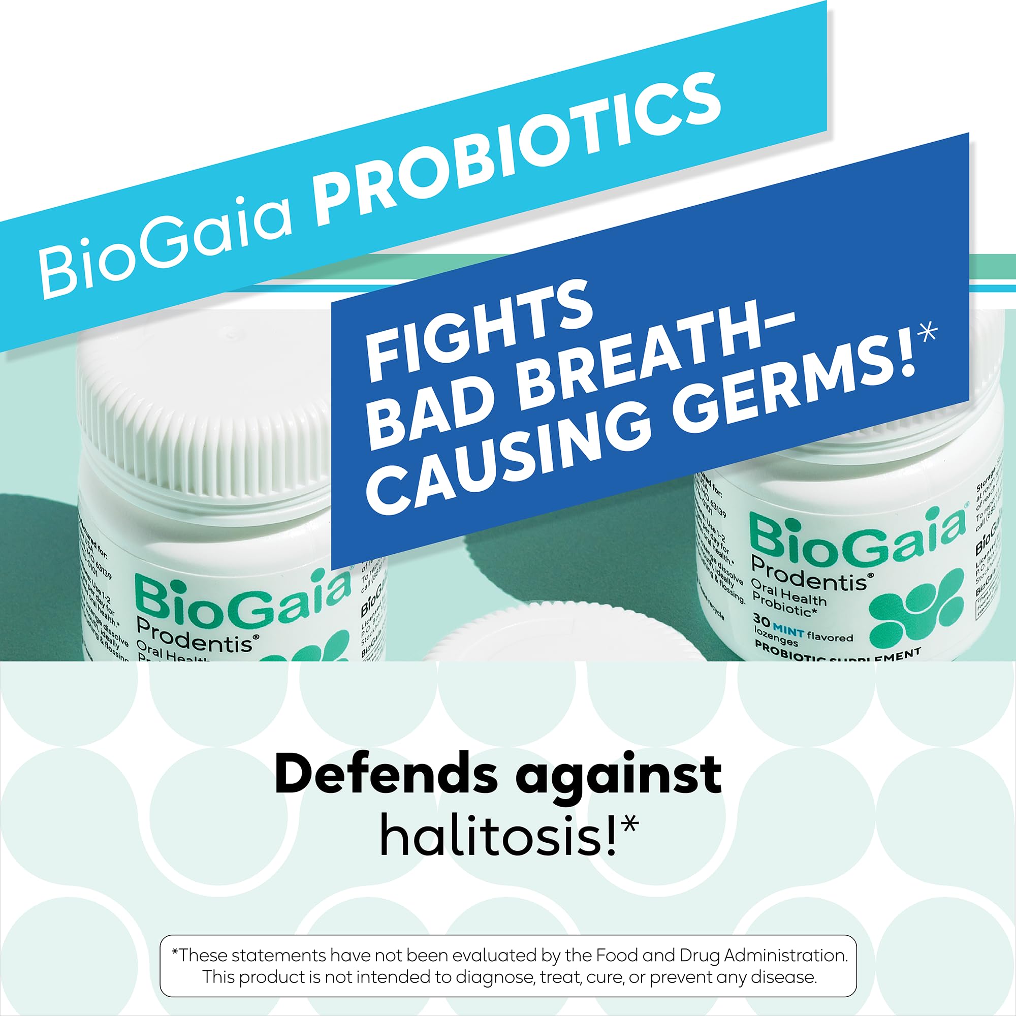 BioGaia Prodentis | Oral Probiotics | Promotes Healthy Gums & Teeth | Defends Against Bad Breath & Dental Problems | Improves Oral Health