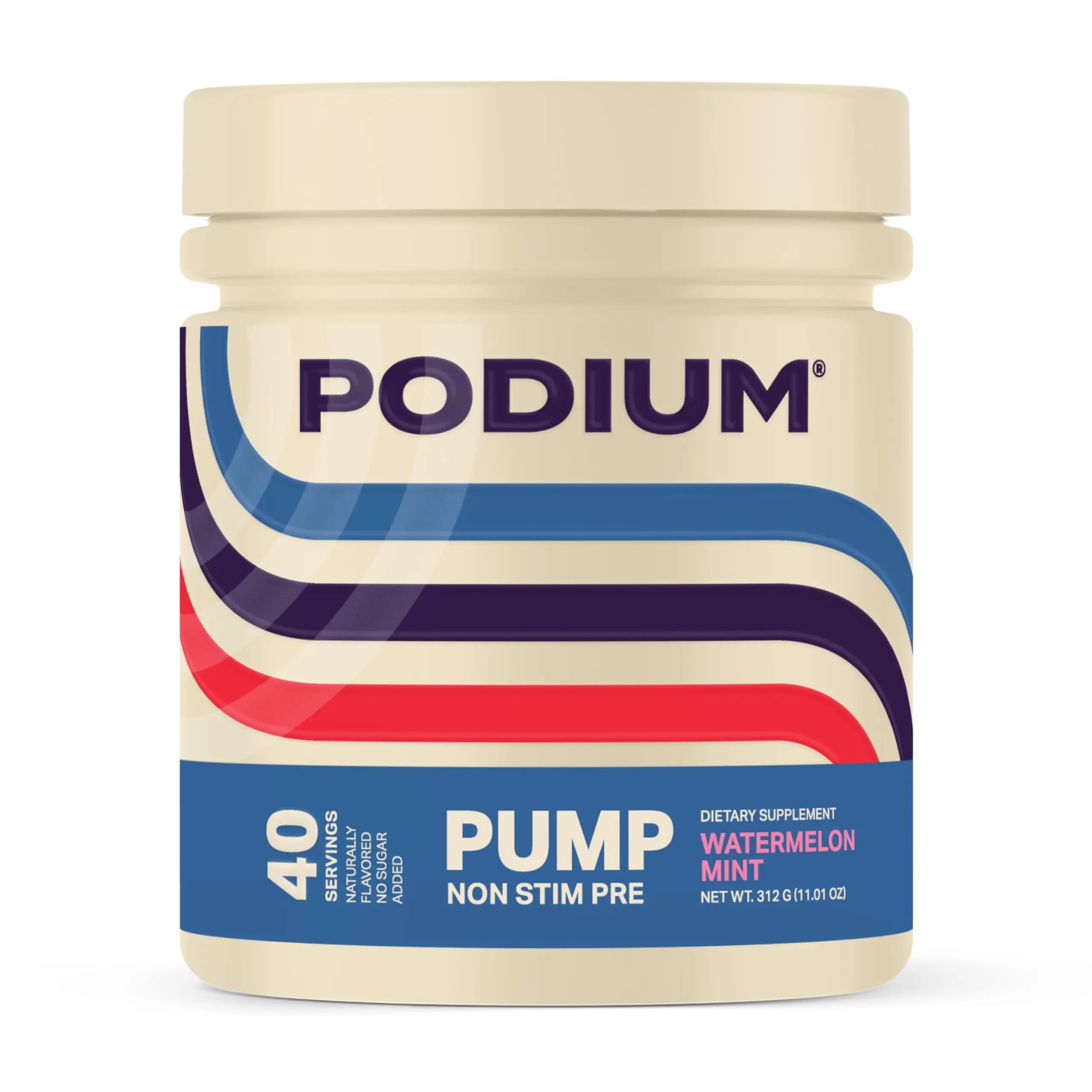 Podium Nutriton, Pump, Stimulant Free Pre-Workout, 40 Servings (Watermelon Mint) Podium Nutrition Au supplements